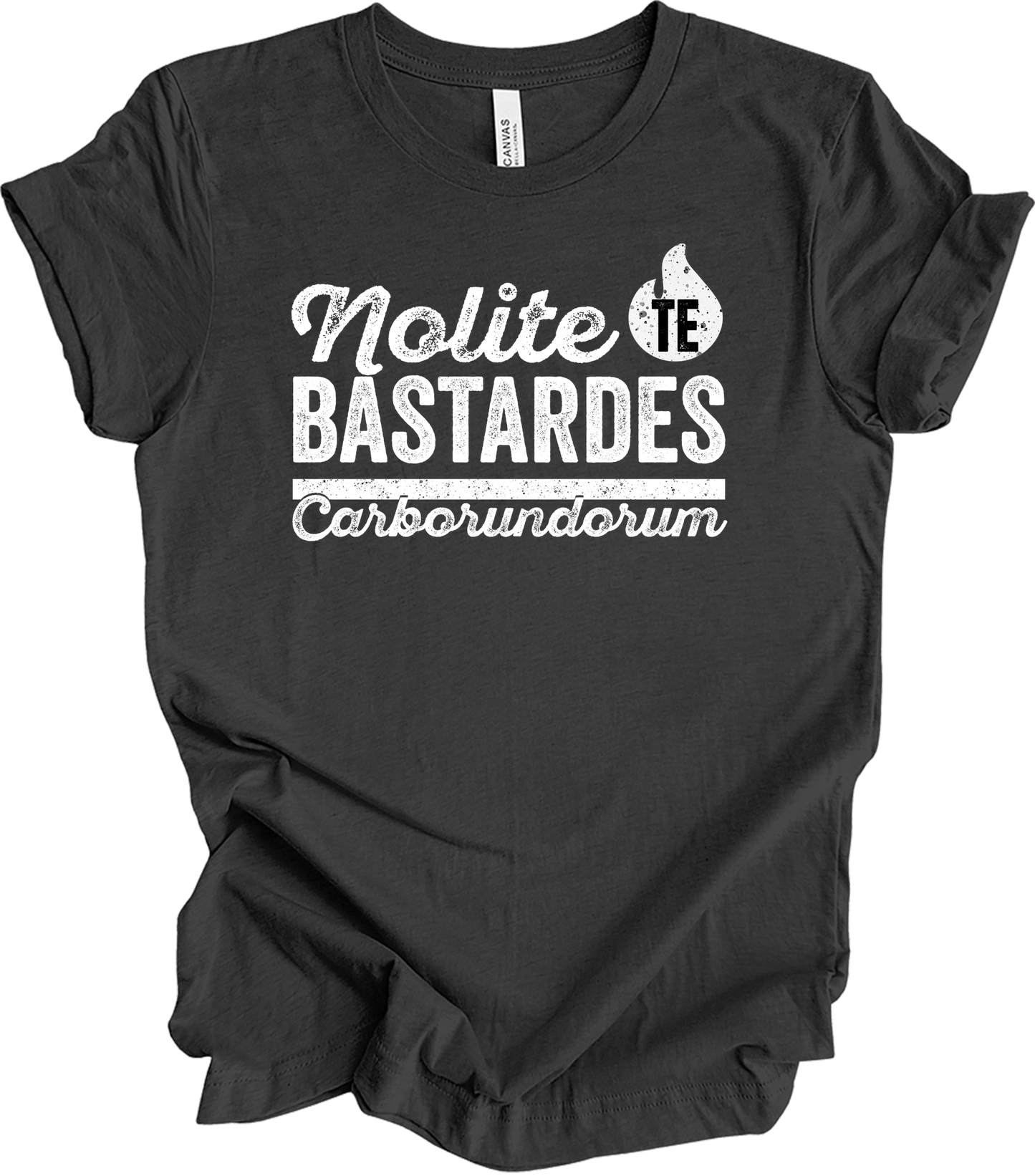 Nolite Te Bastardes Carborundorum T-Shirt in Dark Grey Heather