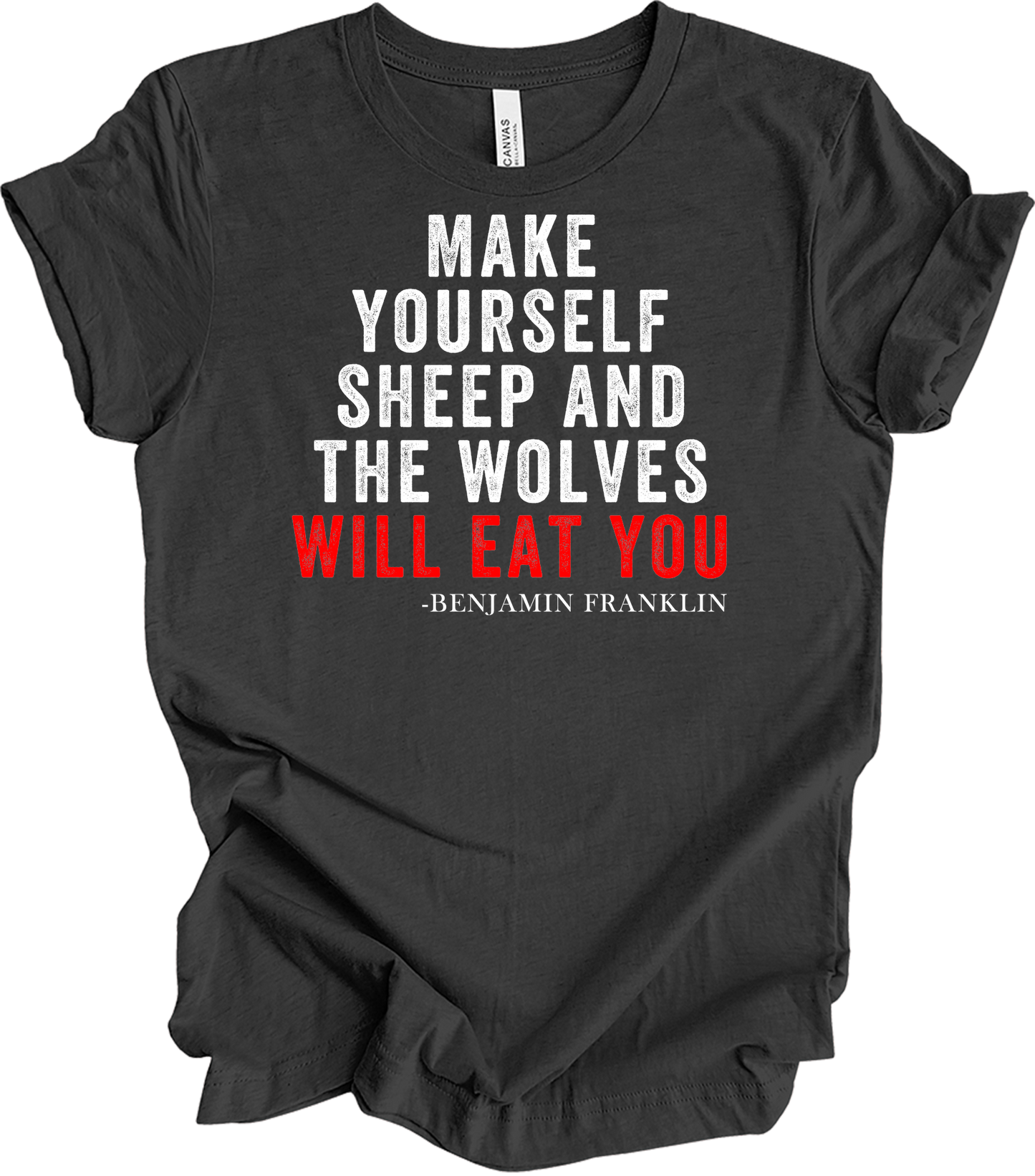 Make Yourself Sheep T-Shirt in Dark Grey Heather