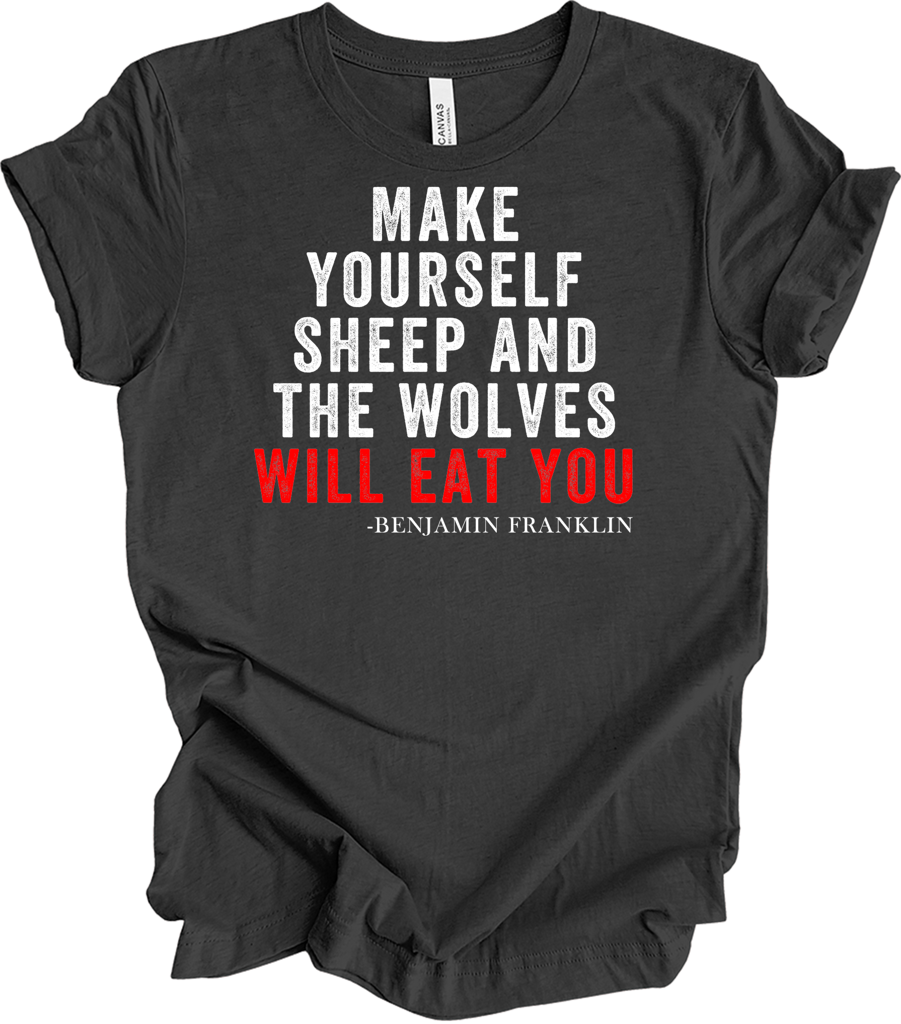 Make Yourself Sheep T-Shirt in Dark Grey Heather