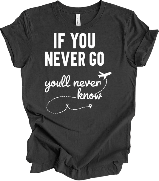 Travel Adventure T-Shirt in Dark Grey Heather
