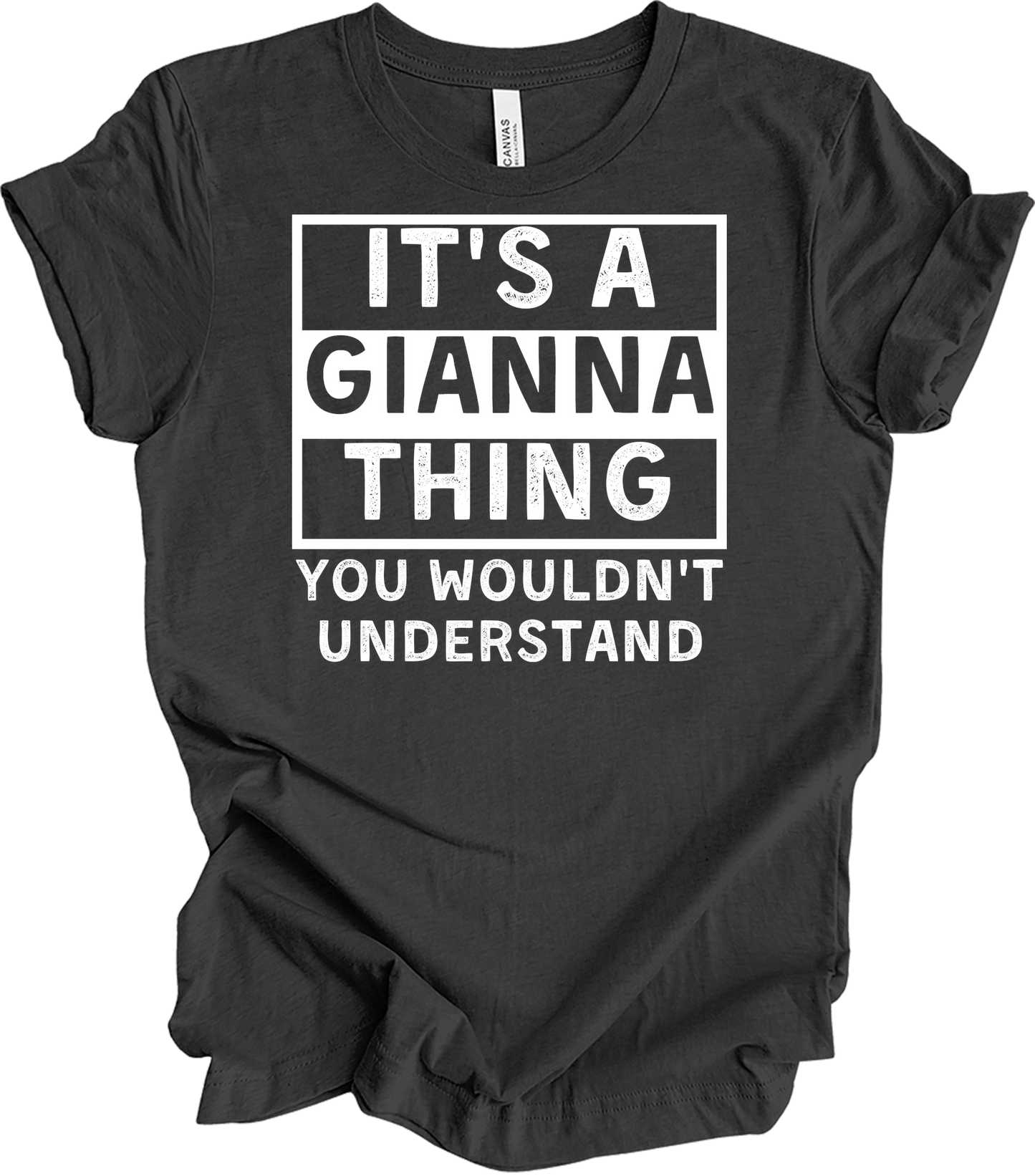 Gianna Thing You Wouldn't Understand T-Shirt in Dark Grey Heather