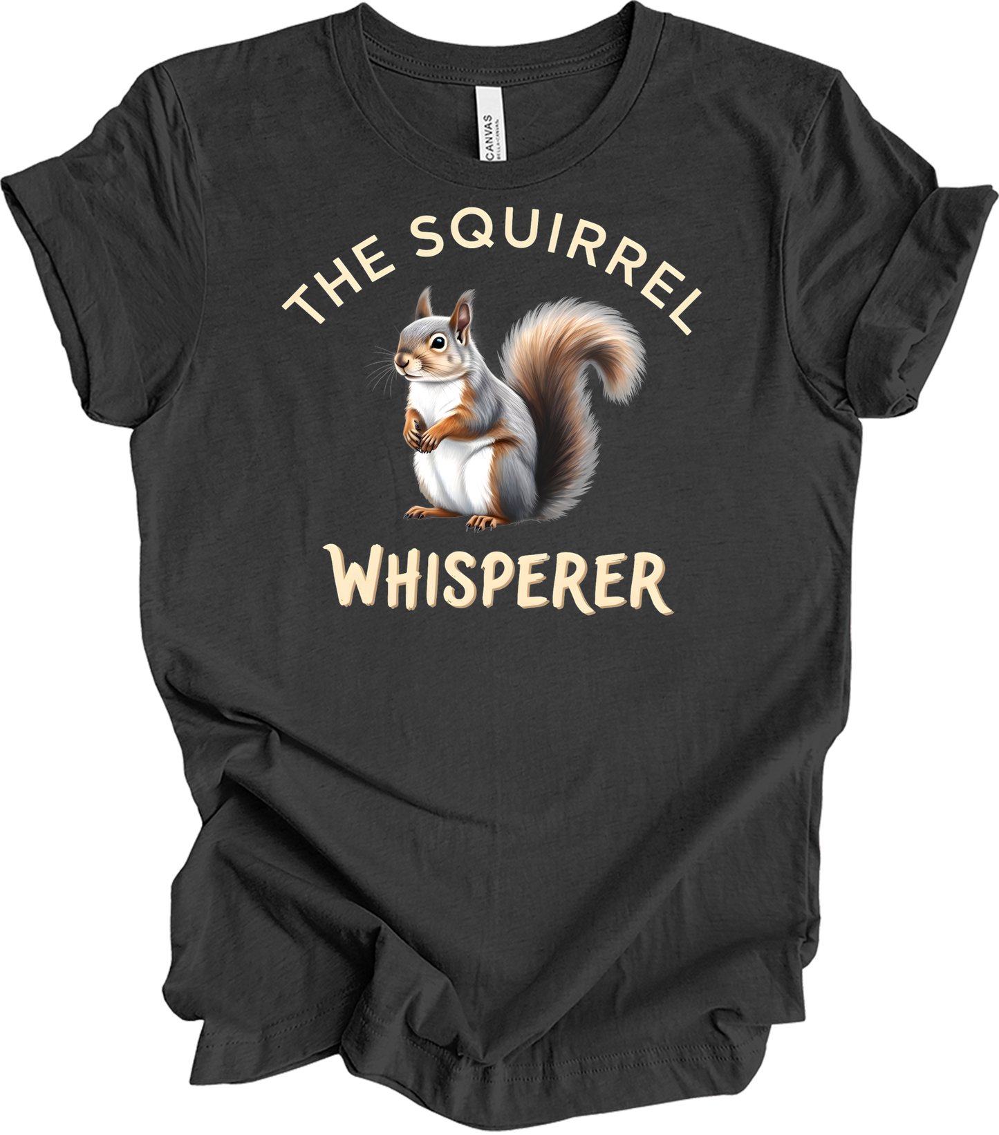 The Squirrel Whisperer T-Shirt in Dark Grey Heather