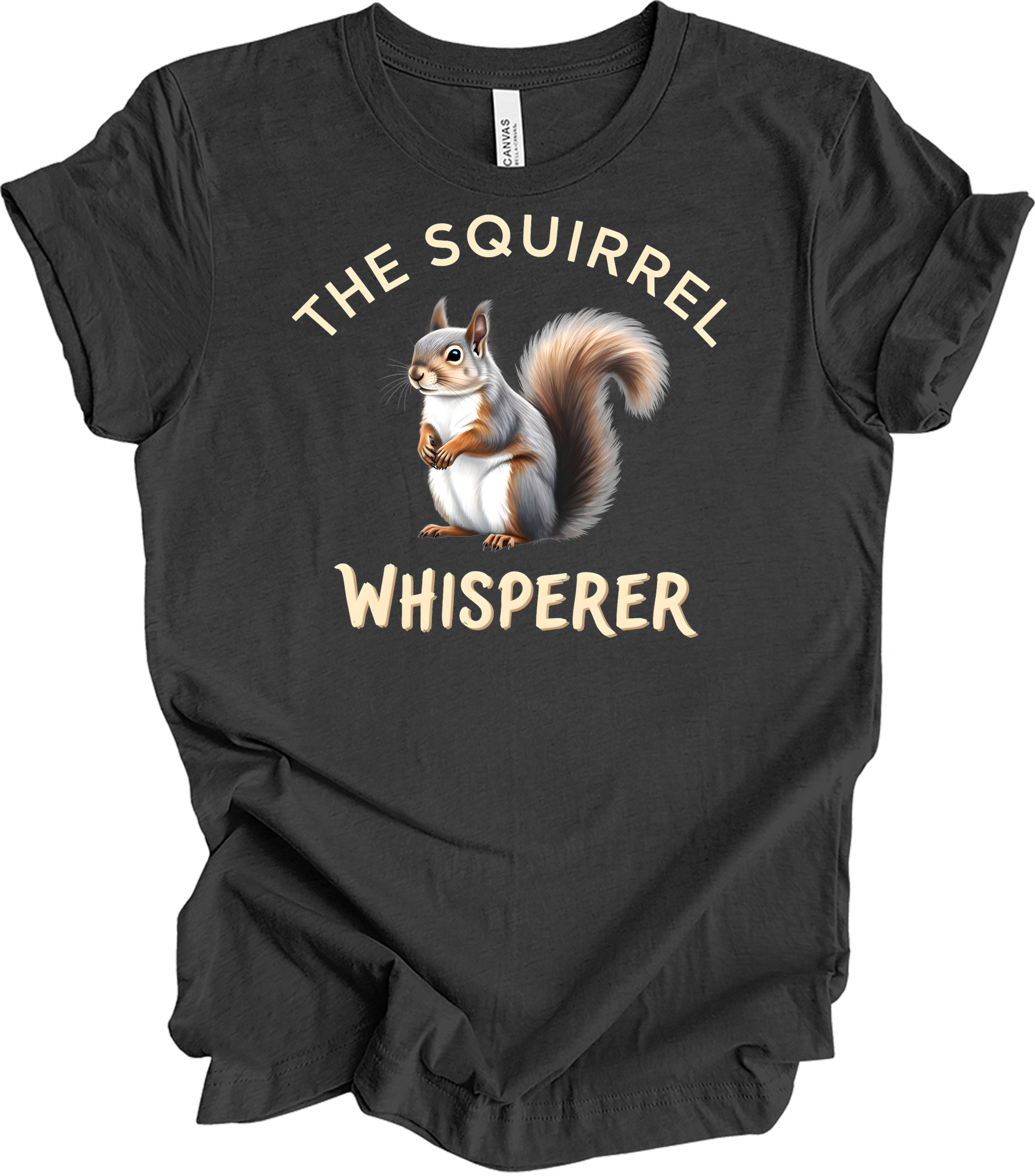 The Squirrel Whisperer T-Shirt in Dark Grey Heather