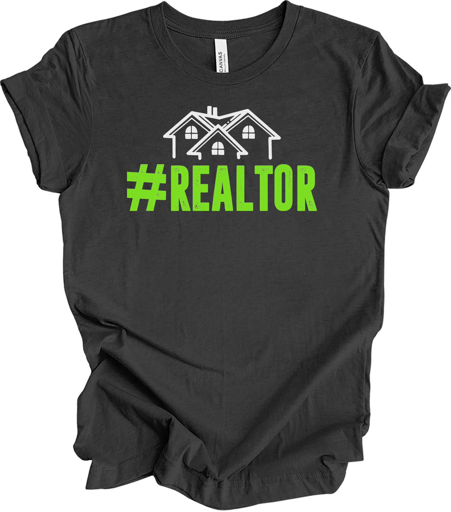 #Realtor for Real Estate Pros T-Shirt in Dark Grey Heather