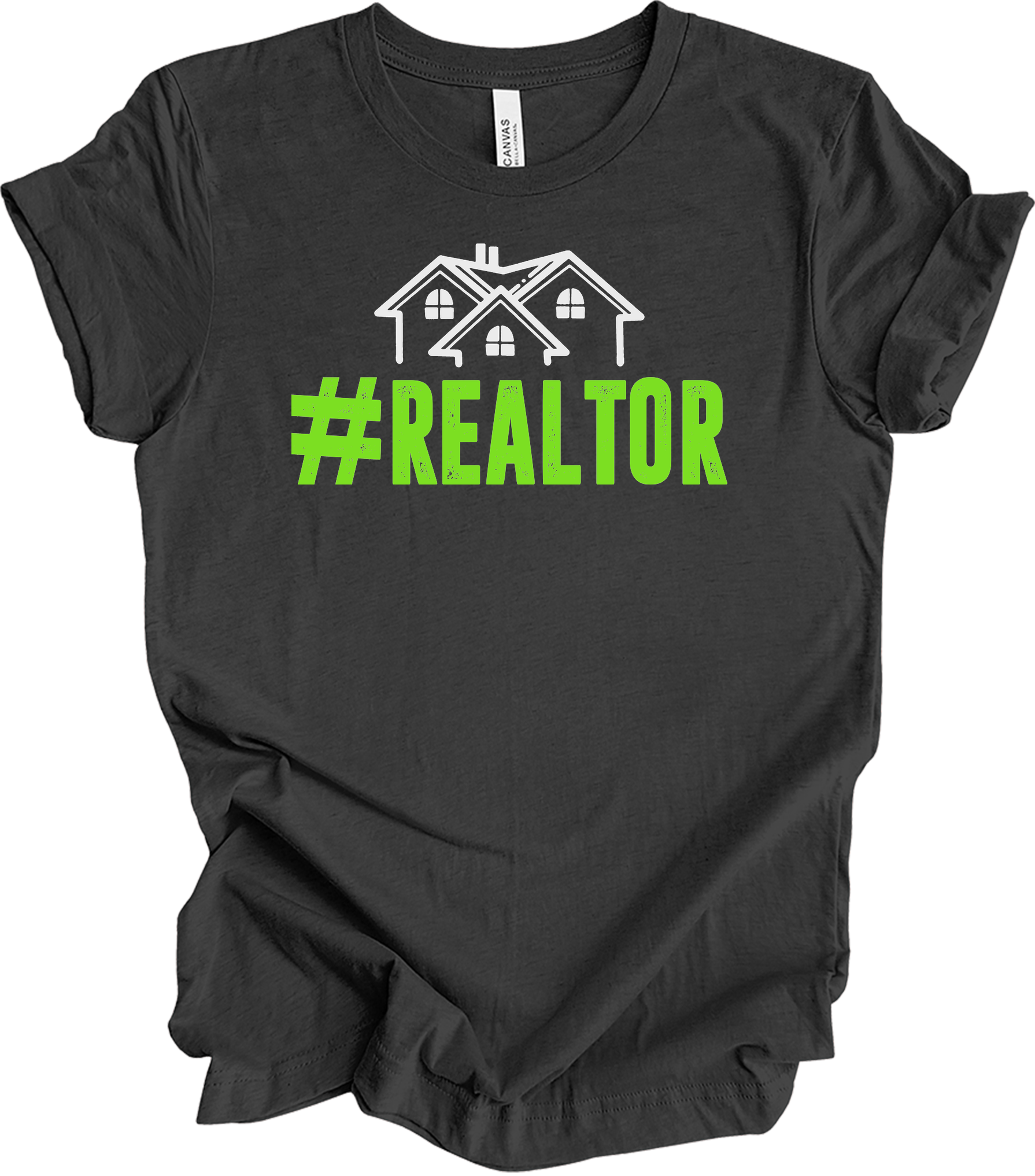 #Realtor for Real Estate Pros T-Shirt in Dark Grey Heather