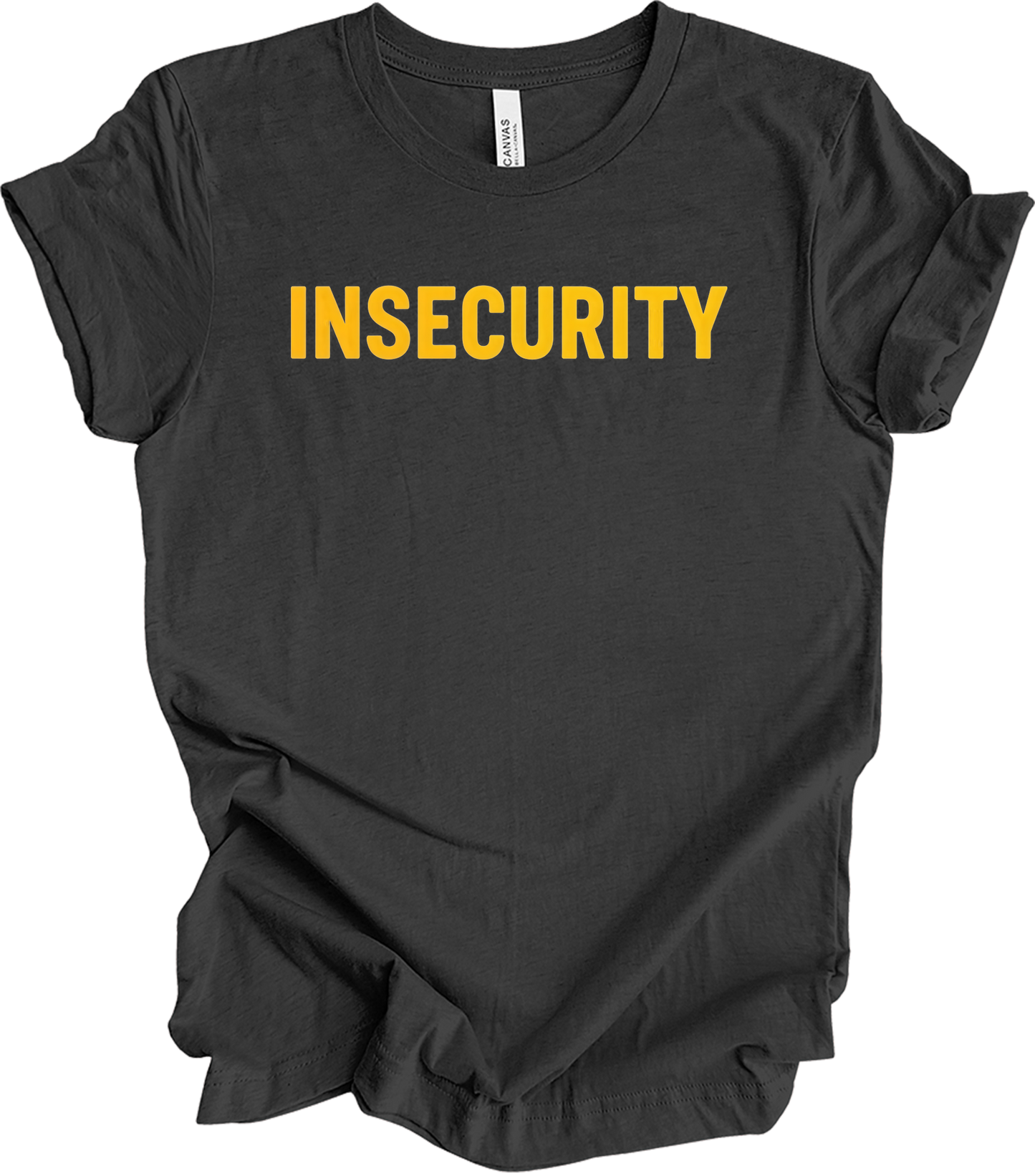 Insecurity Sarcastic T-Shirt in Dark Grey Heather