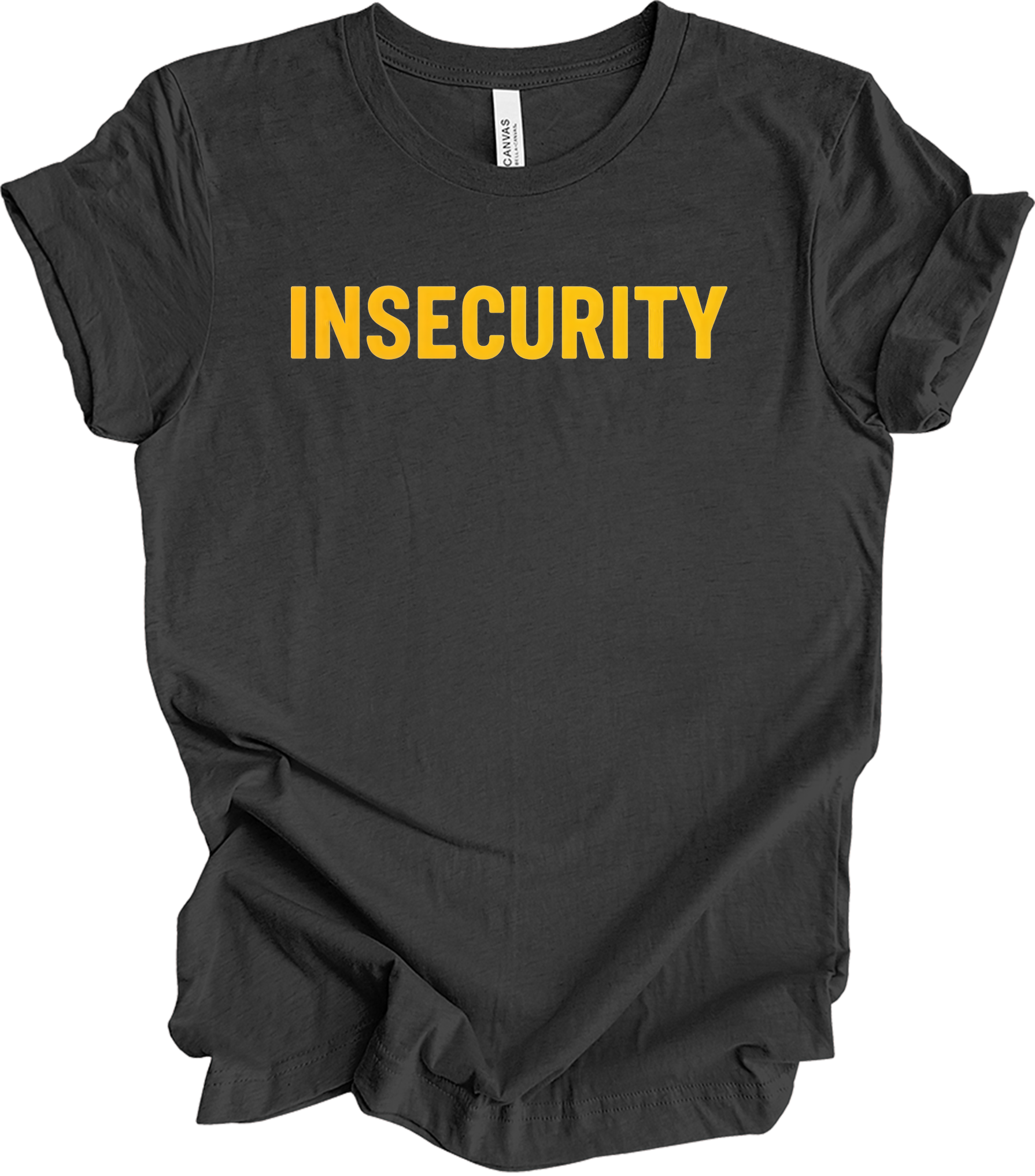 Insecurity Sarcastic T-Shirt in Dark Grey Heather