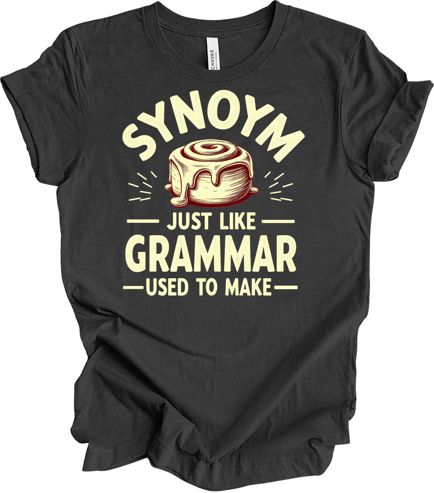 Synonym Cinnamon Roll T-Shirt in Dark Grey Heather