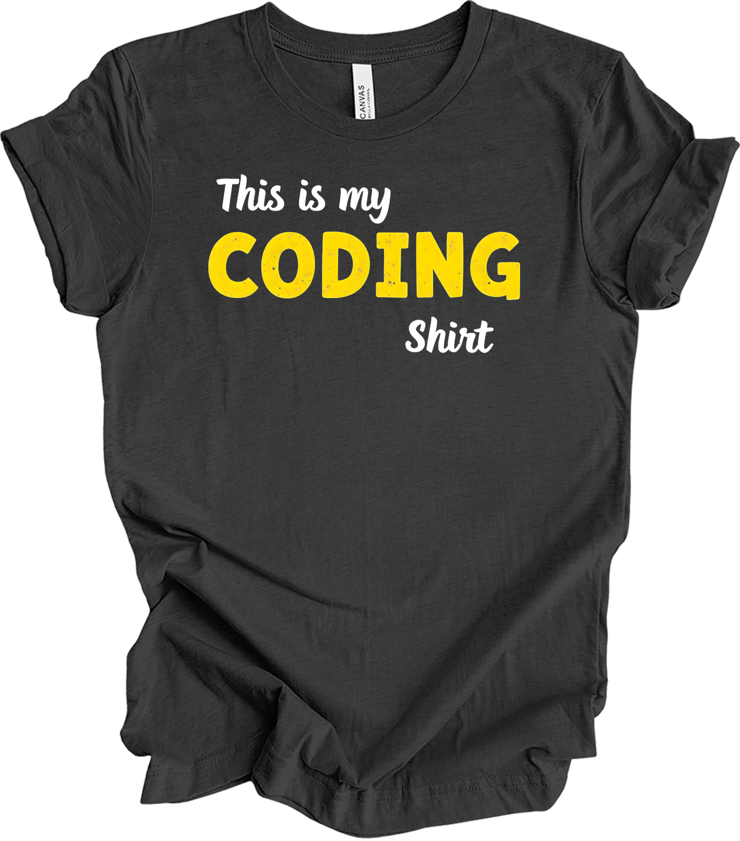 This is My Coding - Codi T-Shirt in Dark Grey Heather