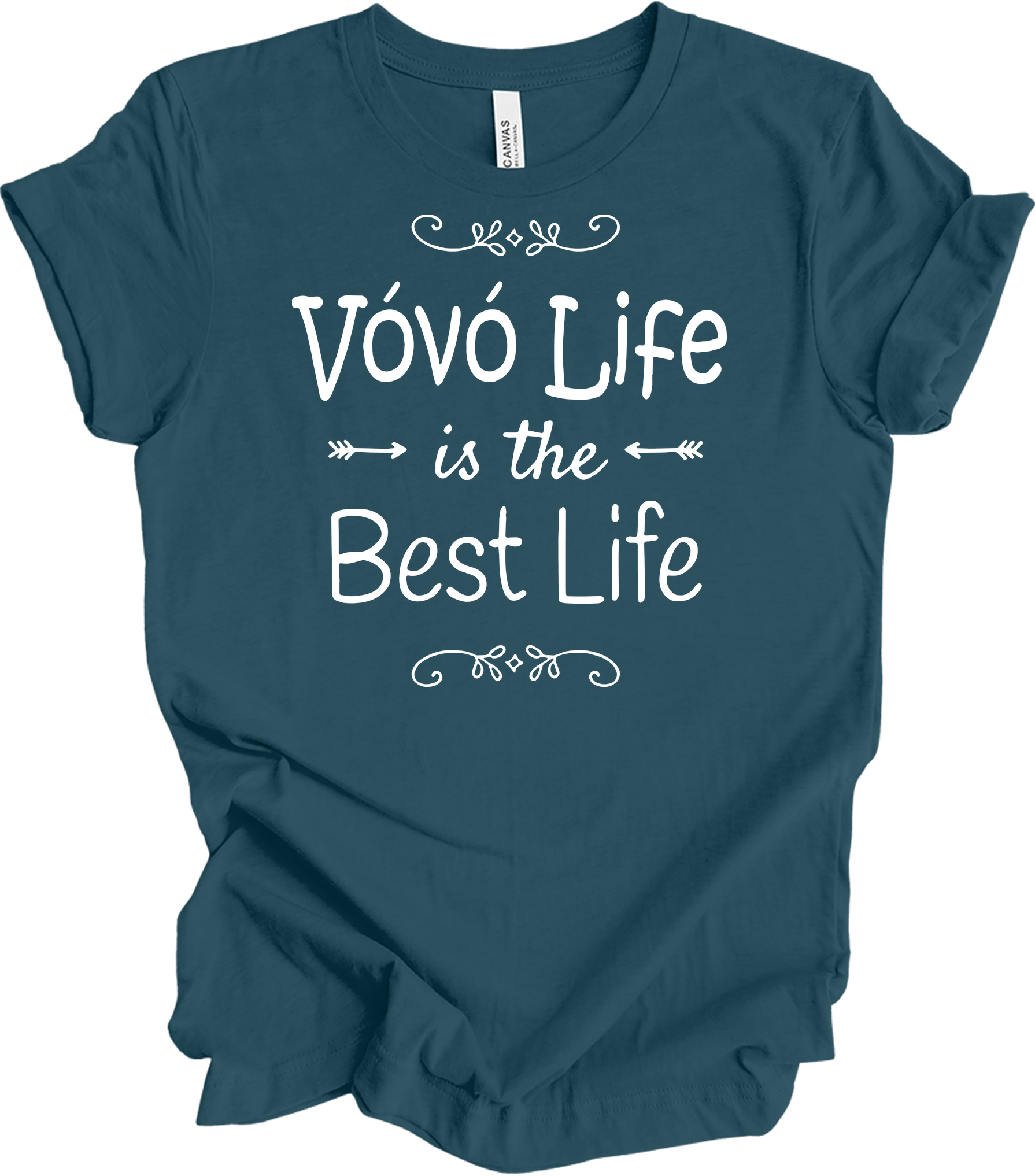 Vovó Life Best Life T-Shirt in Deep Teal