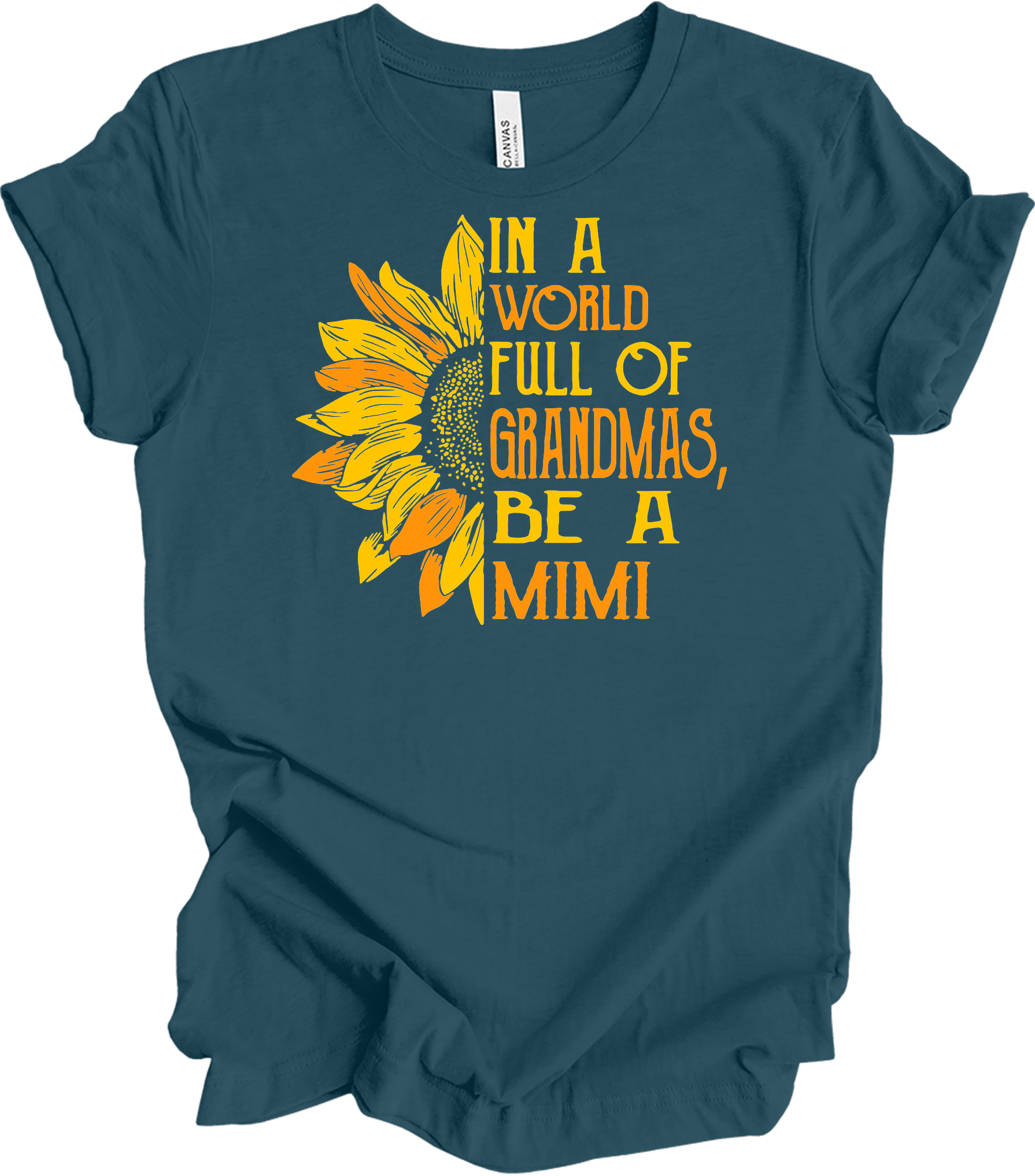 Be A Mimi Sunflower T-Shirt in Deep Teal