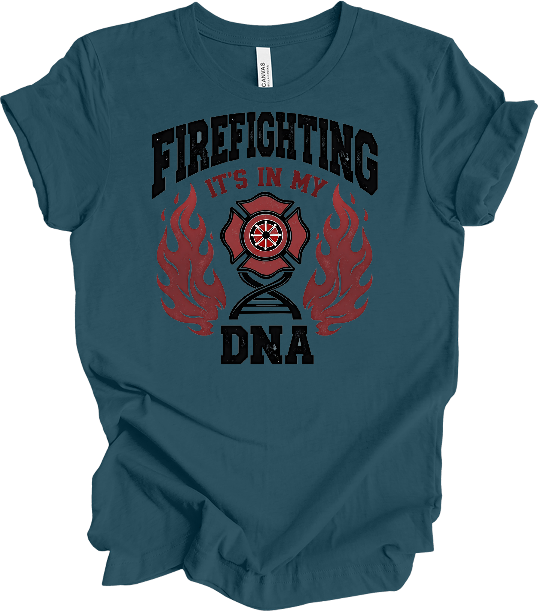 Firefighter DNA T-Shirt in Deep Teal