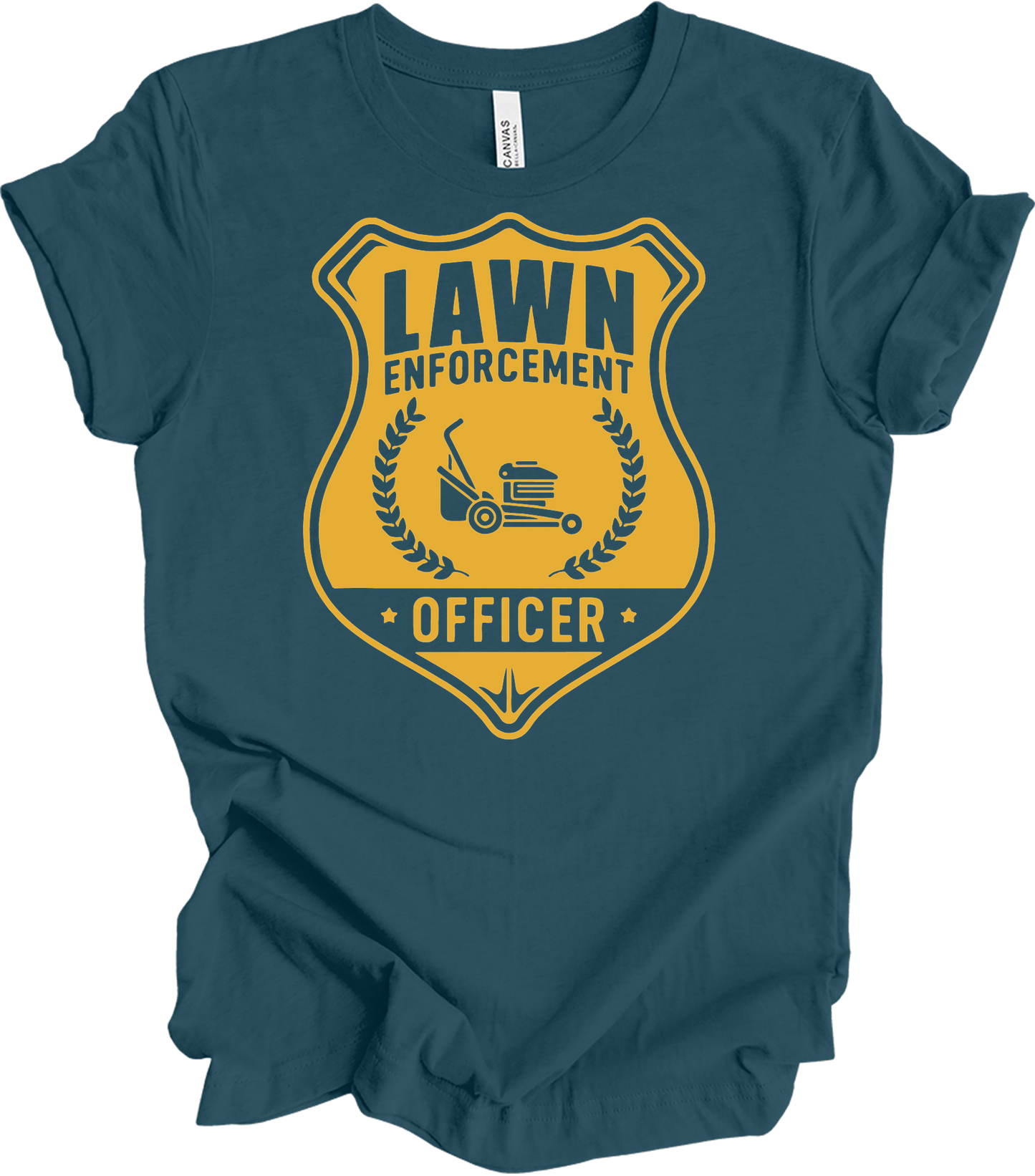 Lawn Enforcement Officer T-Shirt in Deep Teal