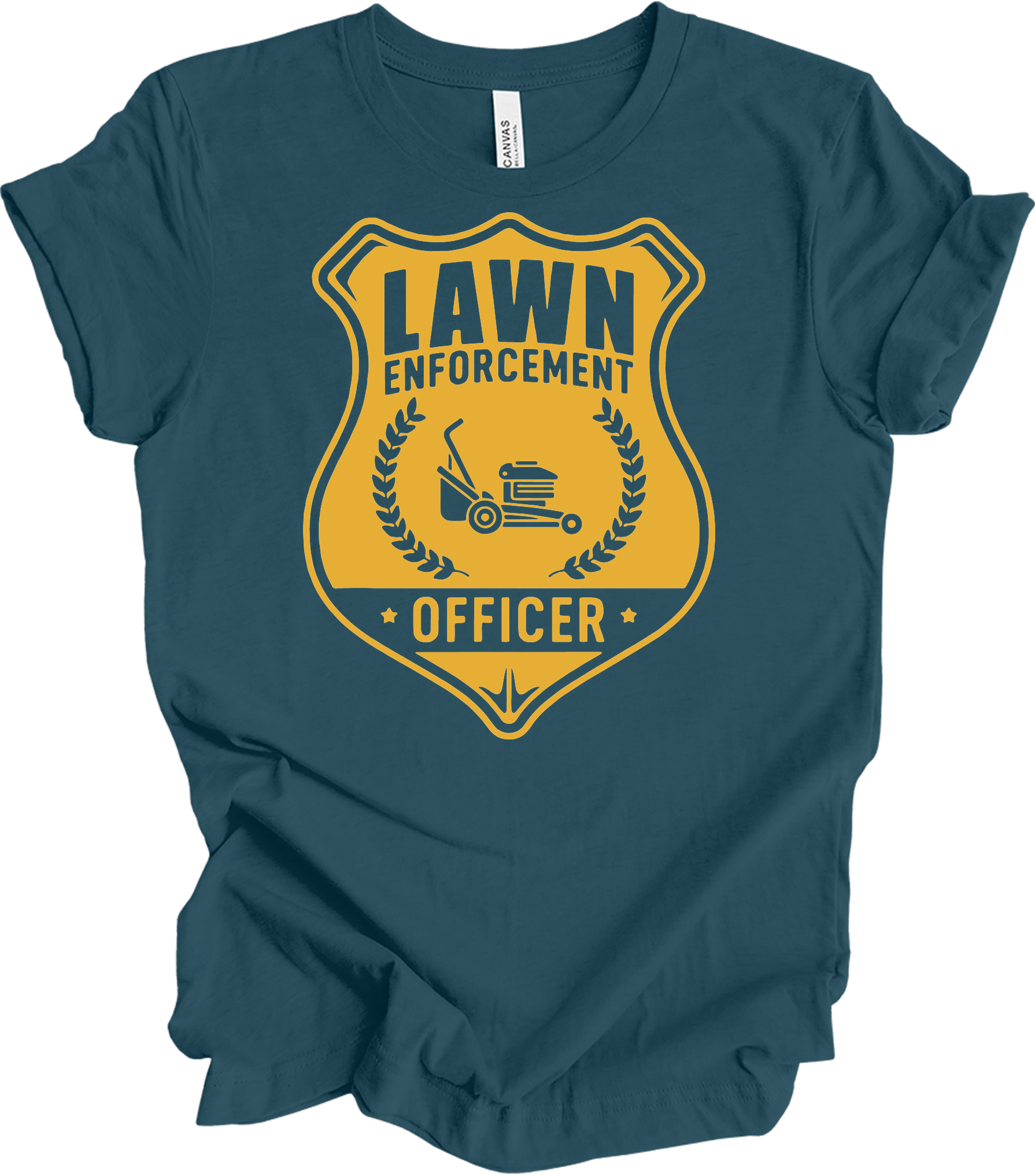 Lawn Enforcement Officer T-Shirt in Deep Teal