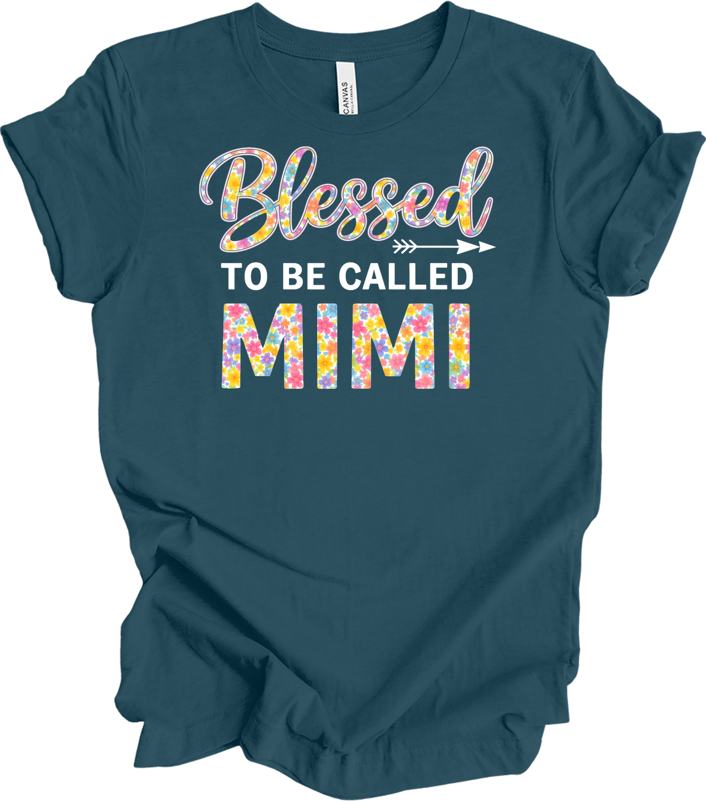 Blessed Mimi Floral T-Shirt in Deep Teal