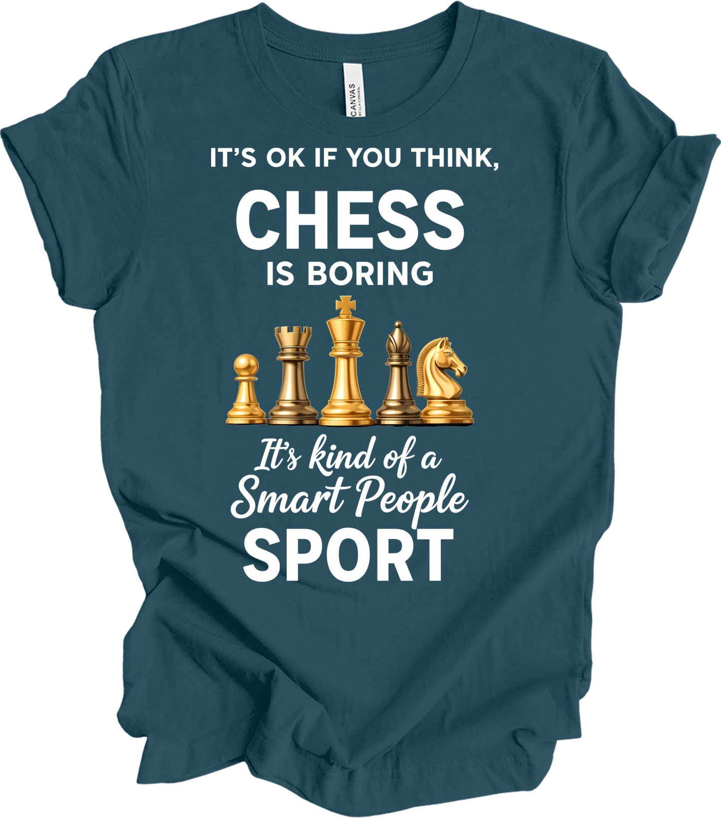 Chess Smart People Sport T-Shirt in Deep Teal