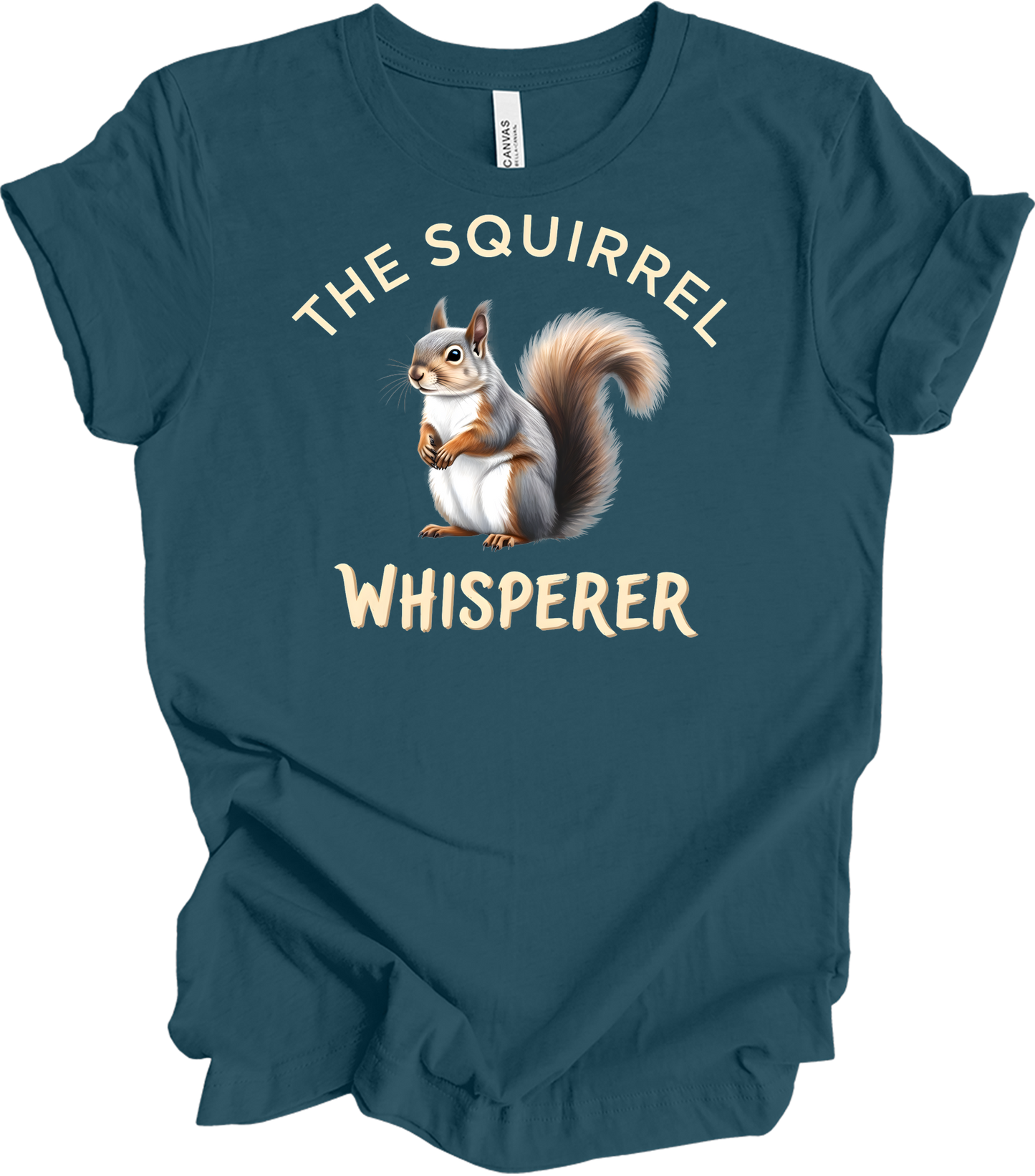 The Squirrel Whisperer T-Shirt in Deep Teal