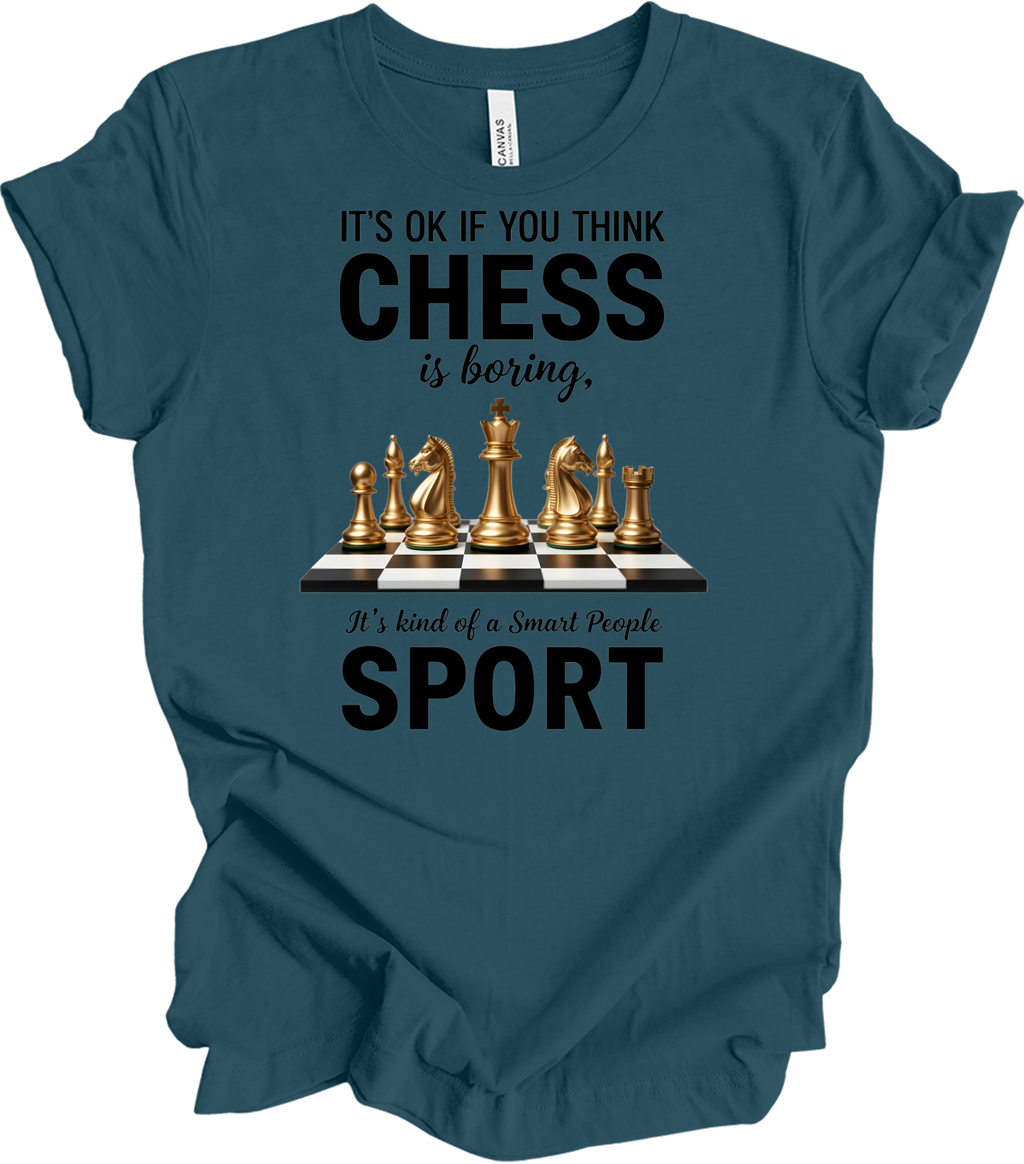 Chess : Checkmate Style T-Shirt in Deep Teal