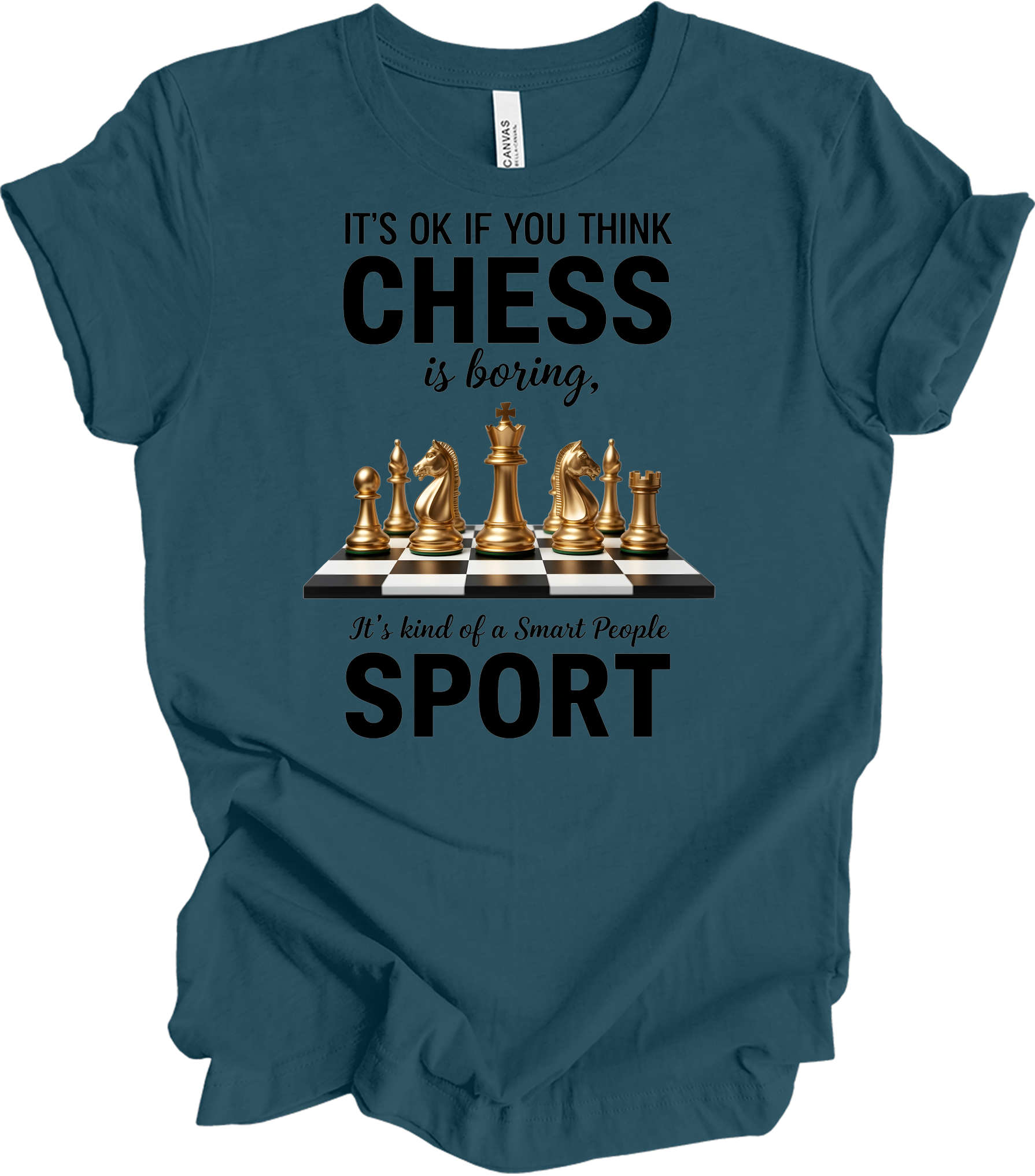 Chess : Checkmate Style T-Shirt in Deep Teal