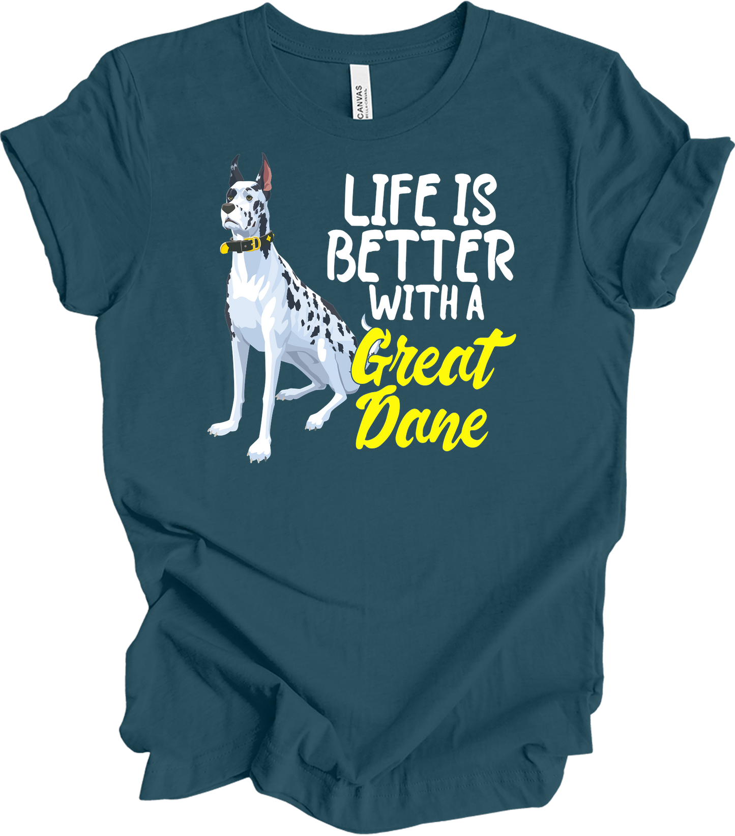 Great Dane Mom - Dog Lover Gift T-Shirt in Deep Teal