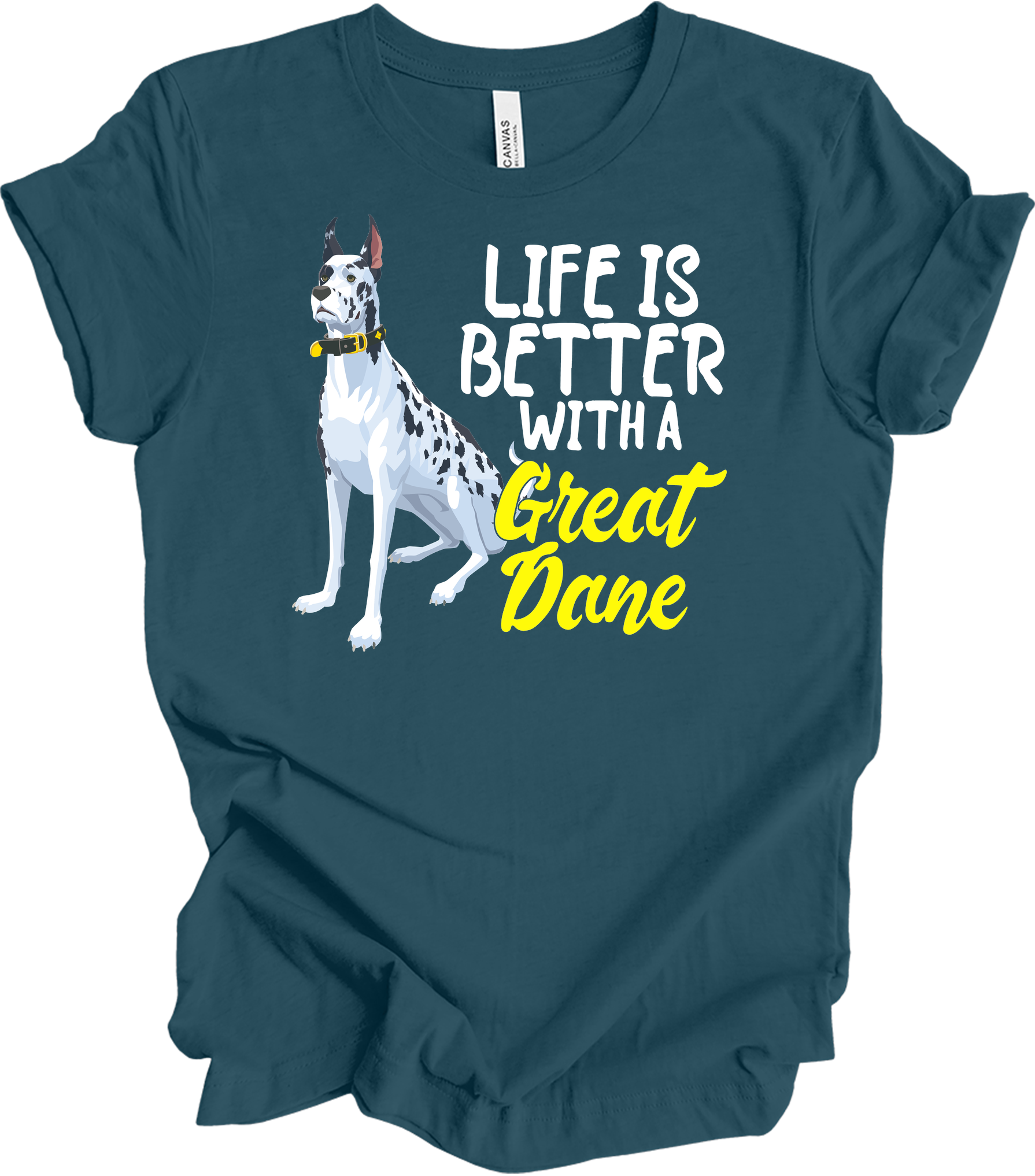 Great Dane Mom - Dog Lover Gift T-Shirt in Deep Teal