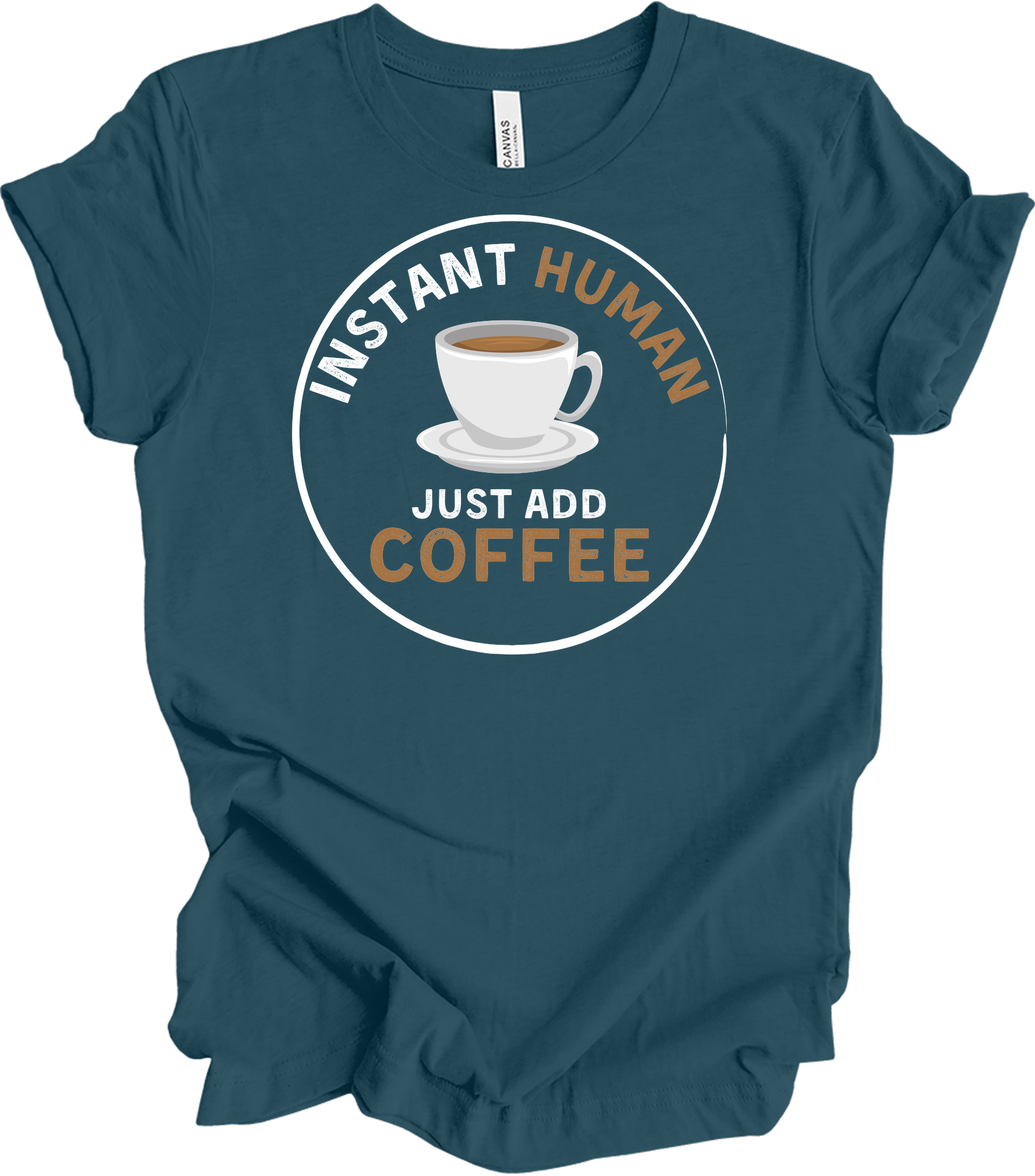 Instant Human Coffee T-Shirt in Deep Teal