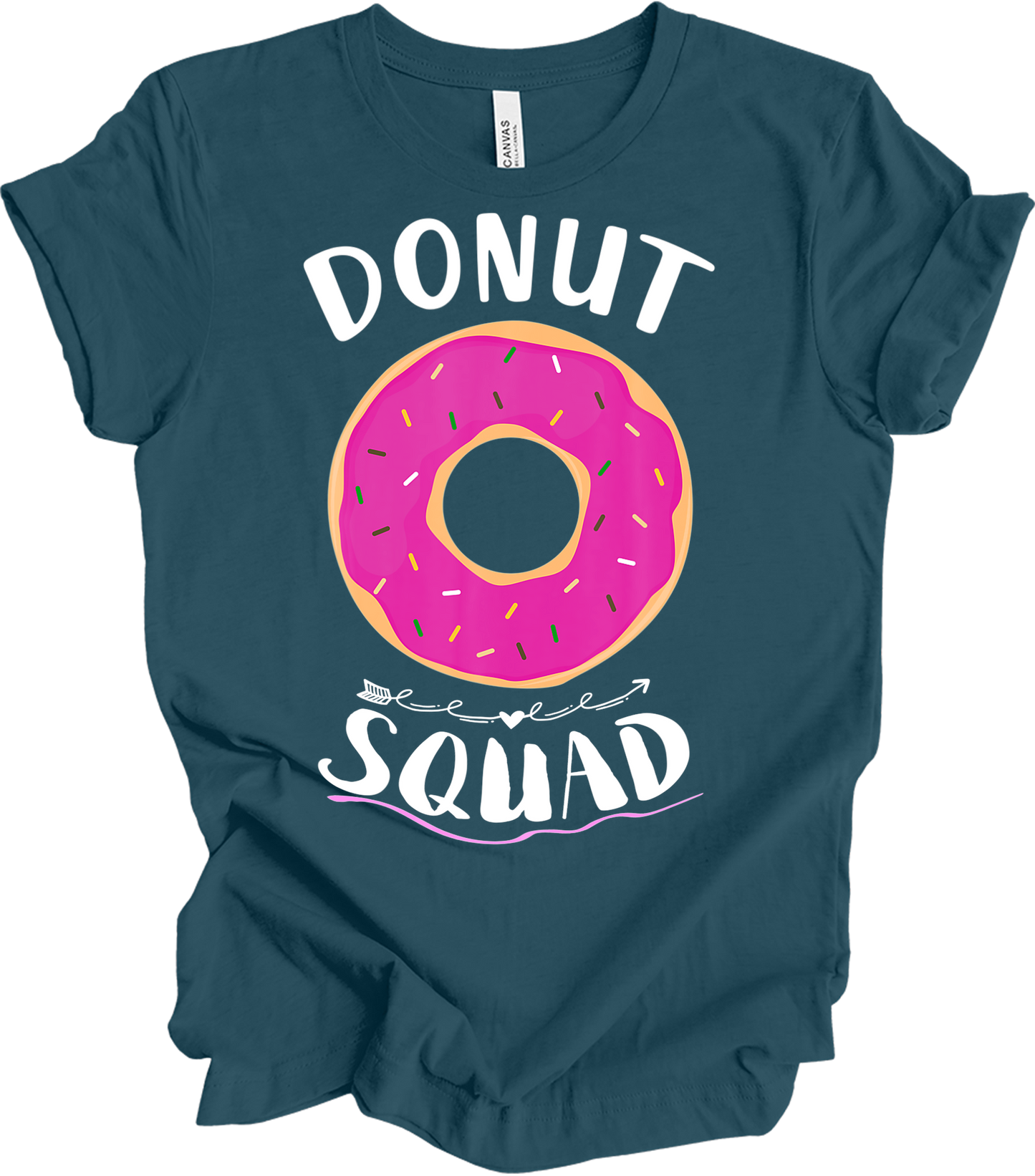 Donut Squad - Funny Foodie Gift T-Shirt in Deep Teal