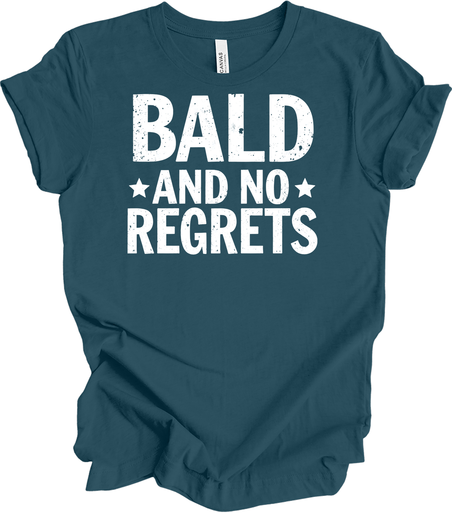 Bald and No Regrets T-Shirt in Deep Teal