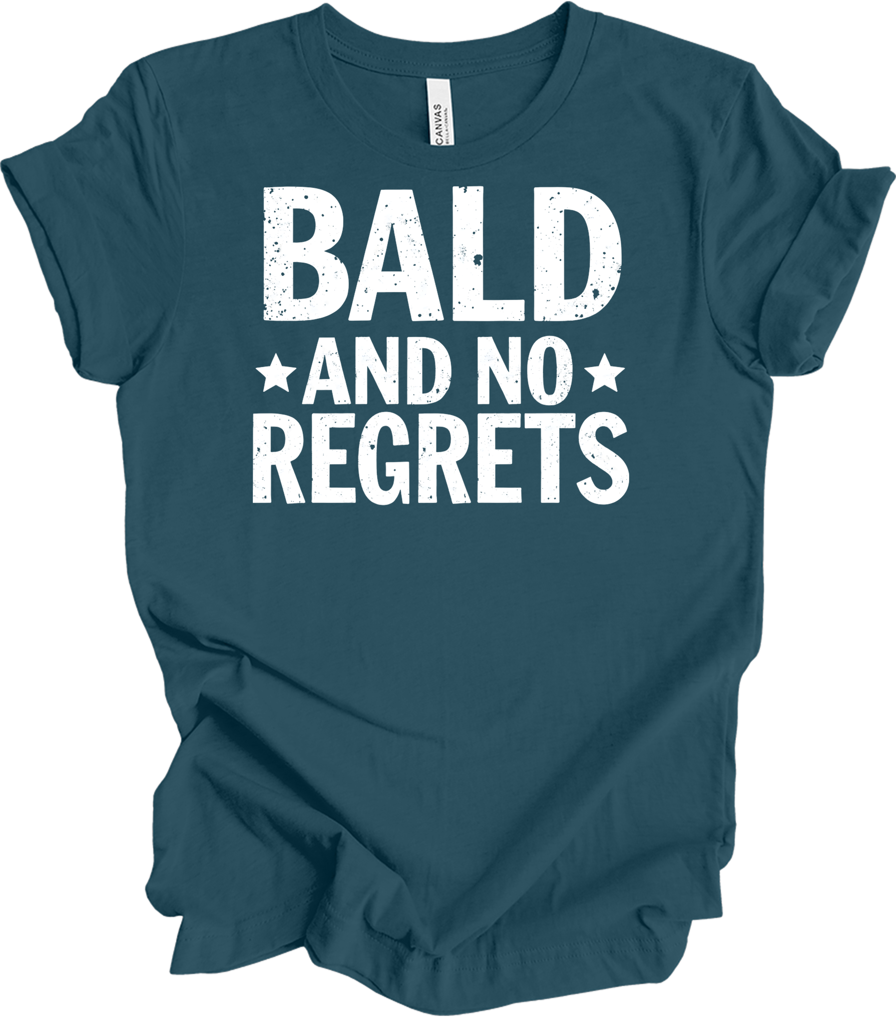 Bald and No Regrets T-Shirt in Deep Teal