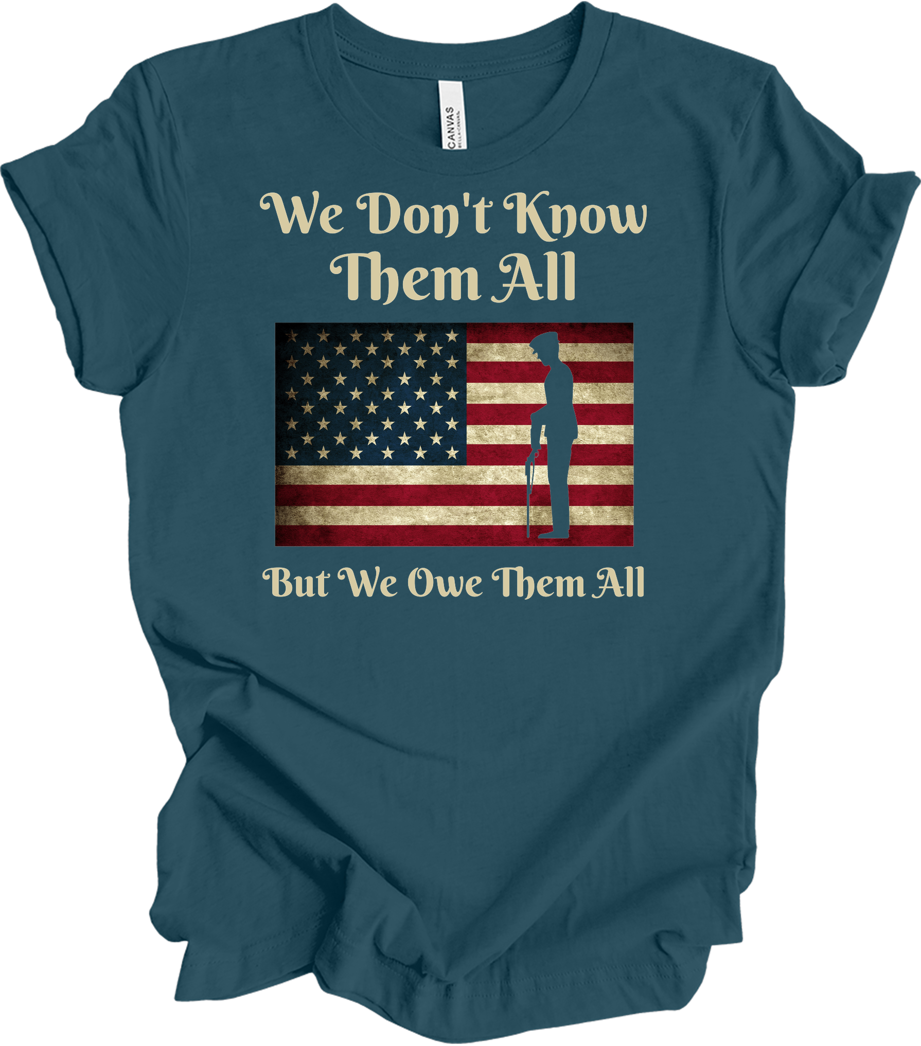 We Owe Them All T-Shirt in Deep Teal