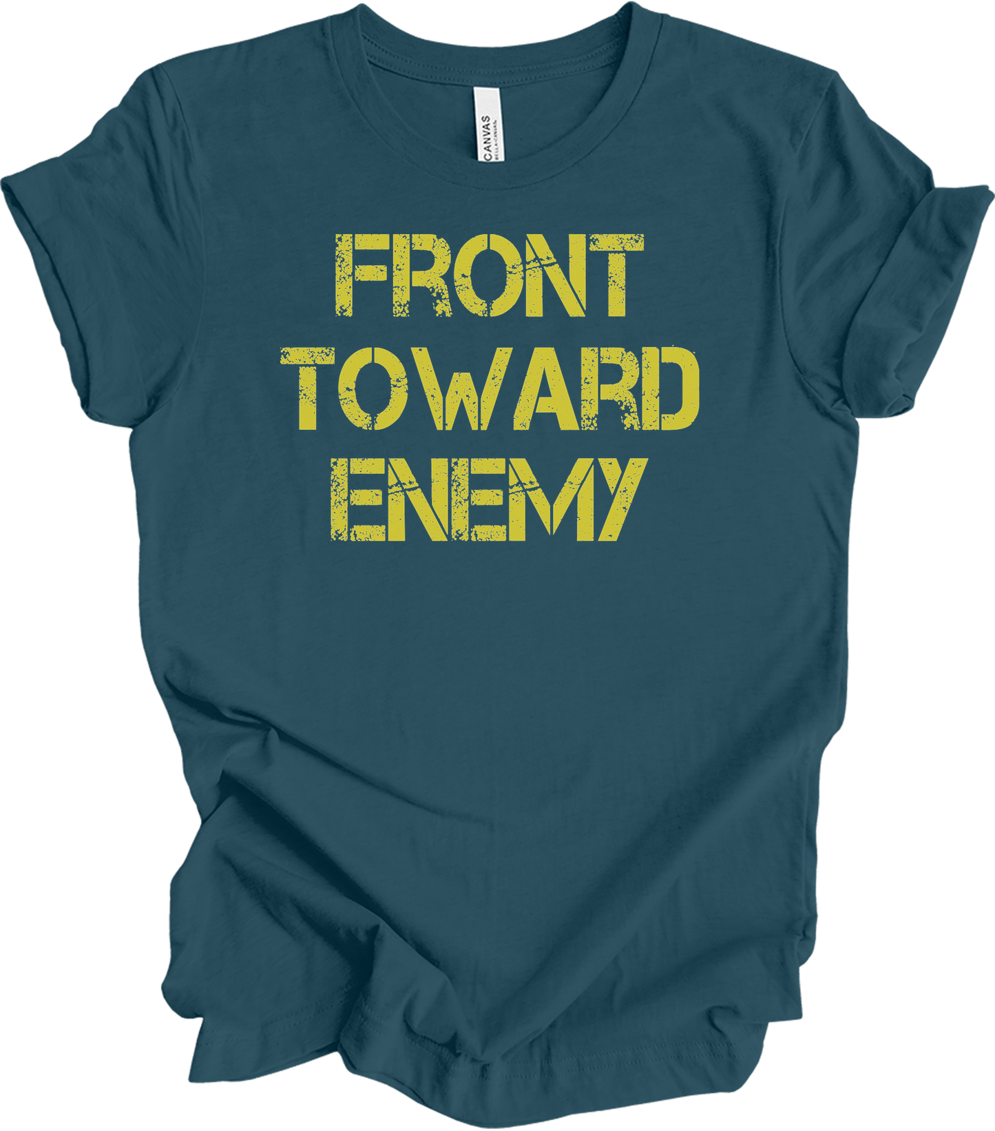 Front Toward Enemy T-Shirt in Deep Teal