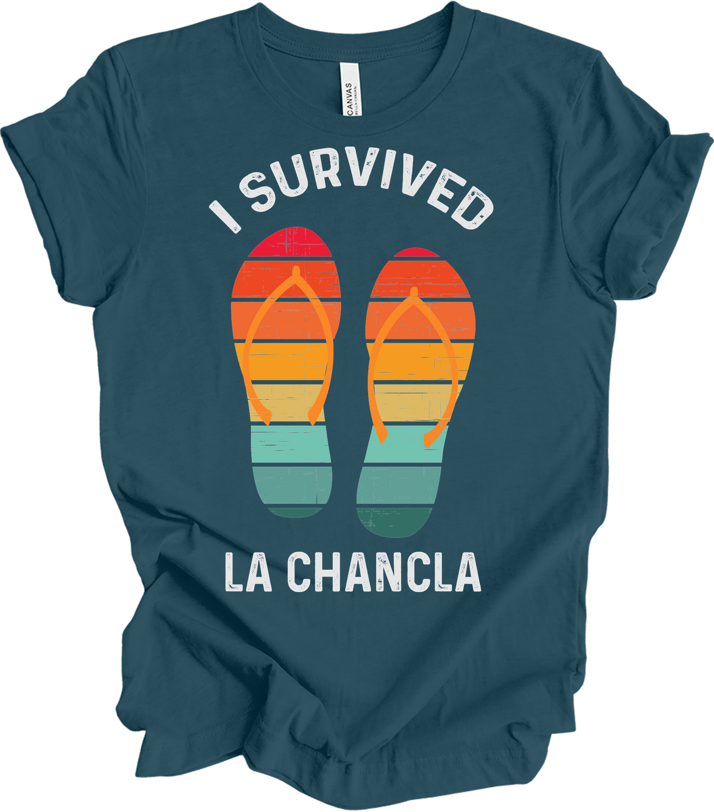I Survived La Chancla T-Shirt in Deep Teal