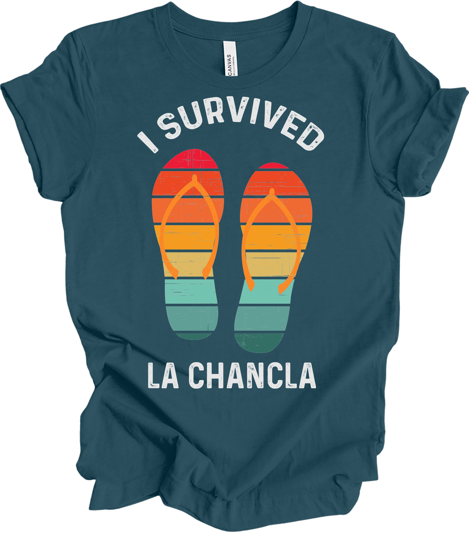 I Survived La Chancla T-Shirt in Deep Teal