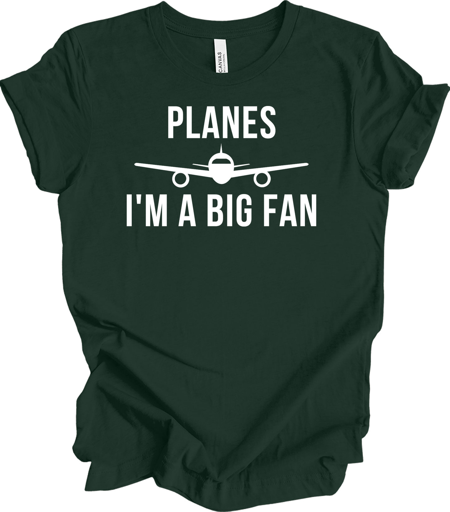 Planes I'm A Big Fan T-Shirt in Forest