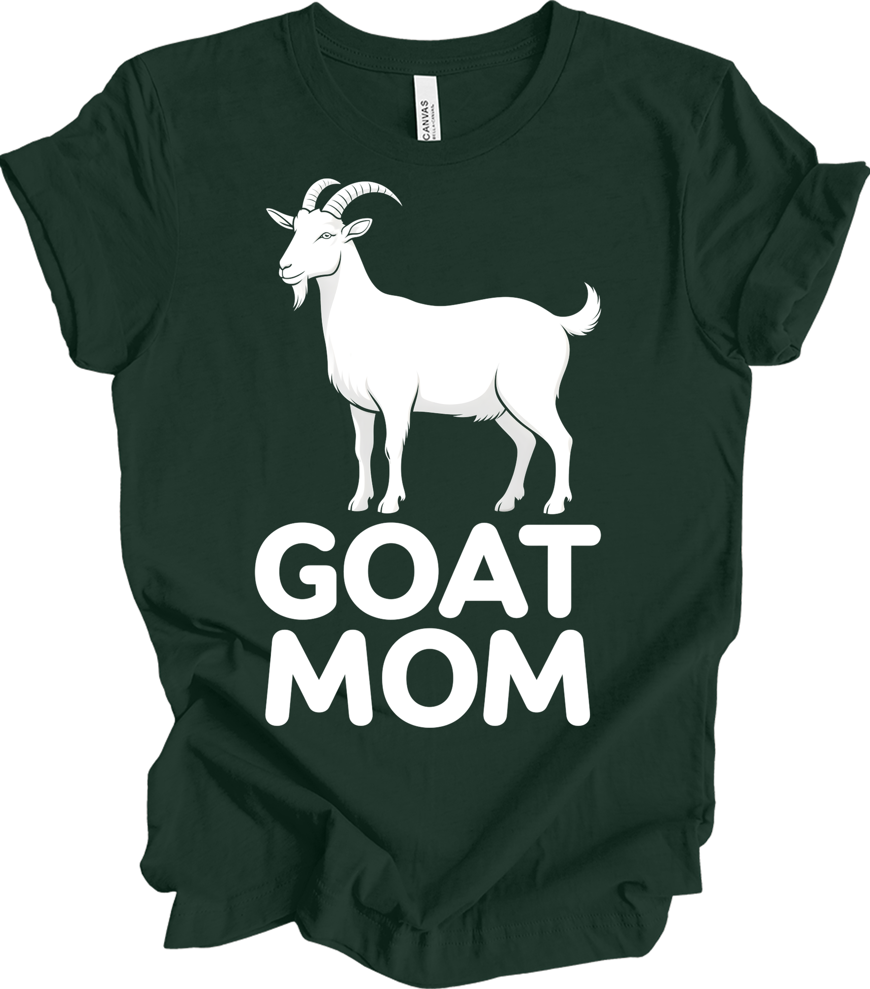 GOAT MOM for Women T-Shirt in Forest