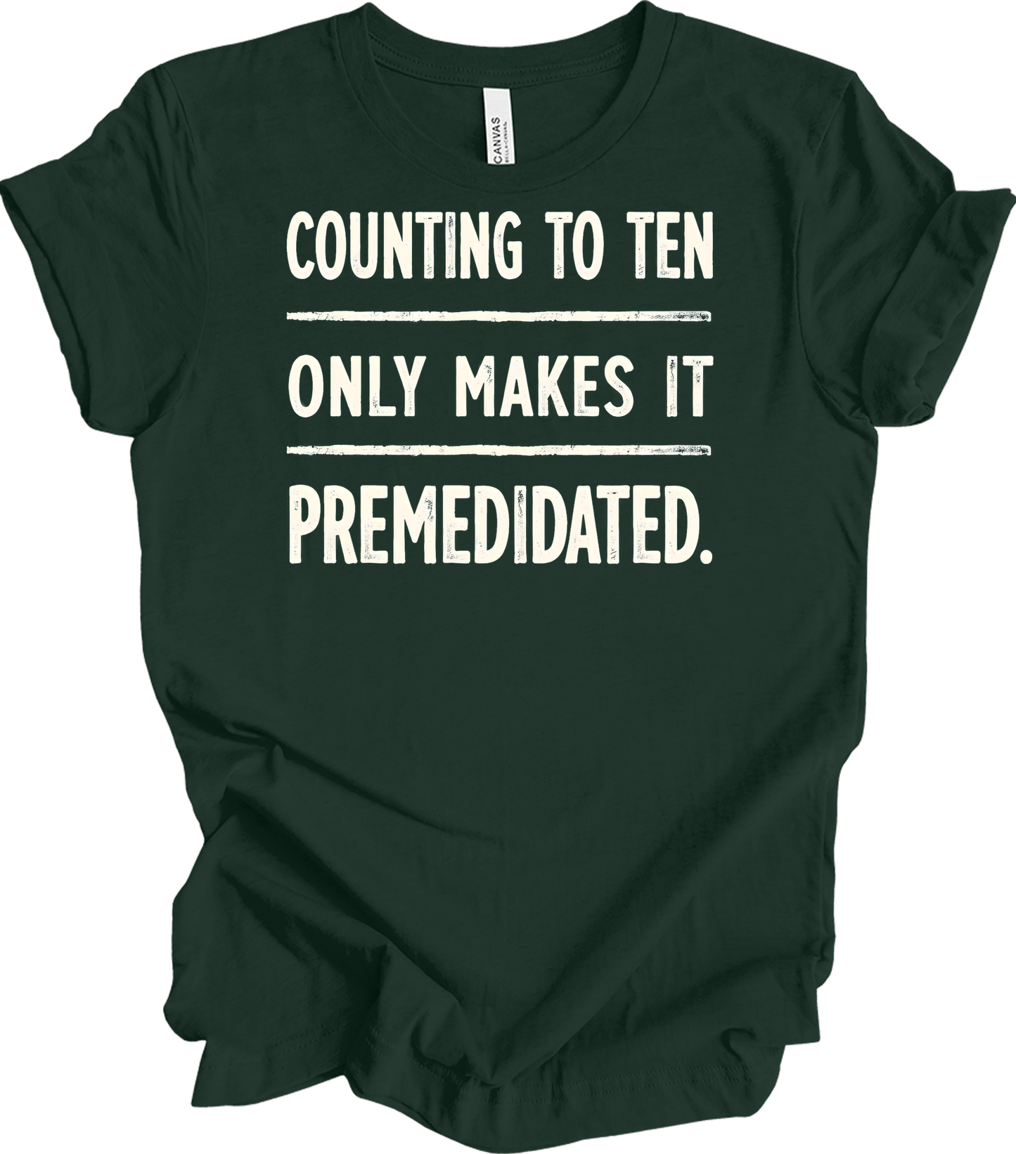 Counting to Ten Funny T-Shirt in Forest