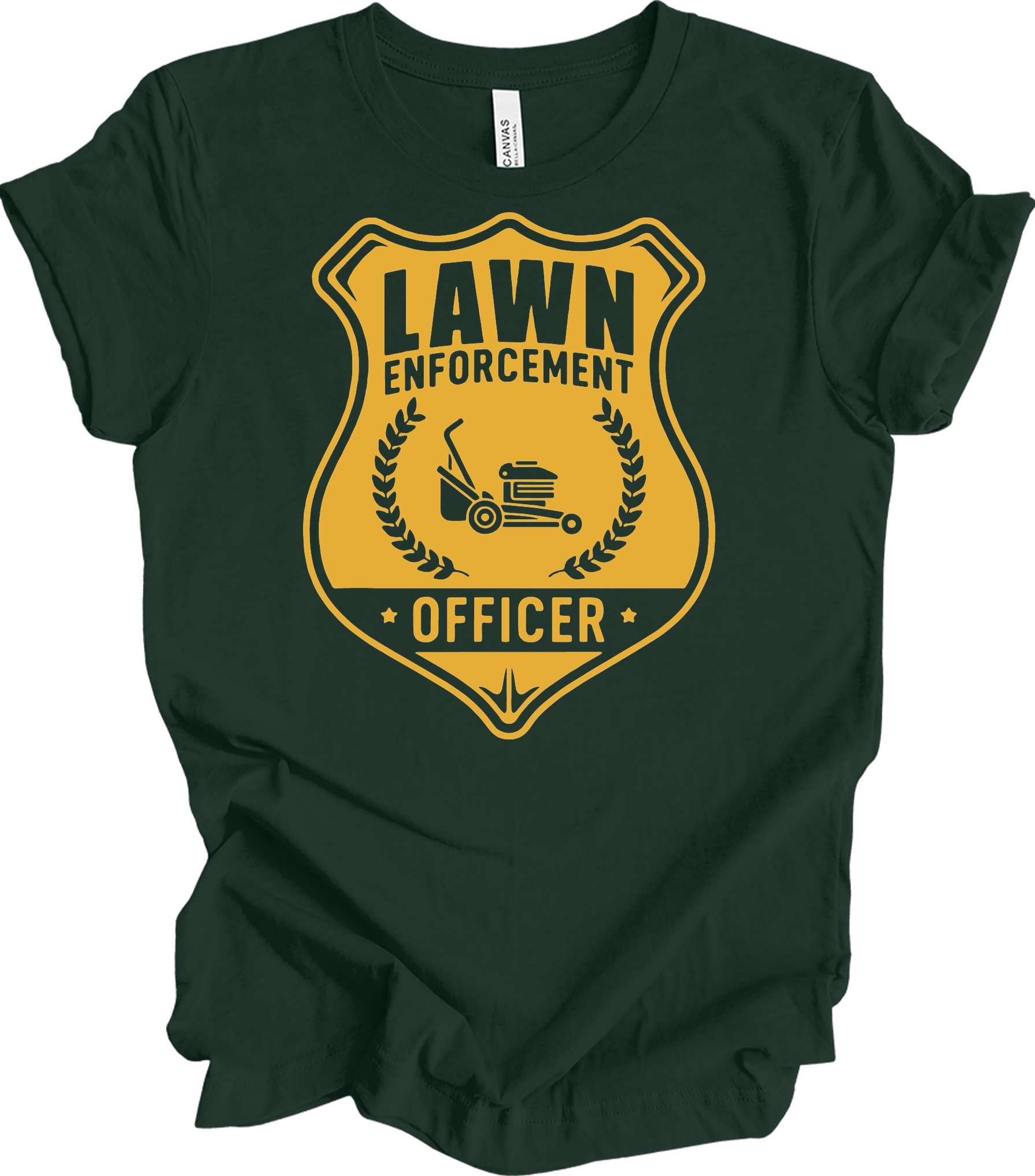 Lawn Enforcement Officer T-Shirt in Forest