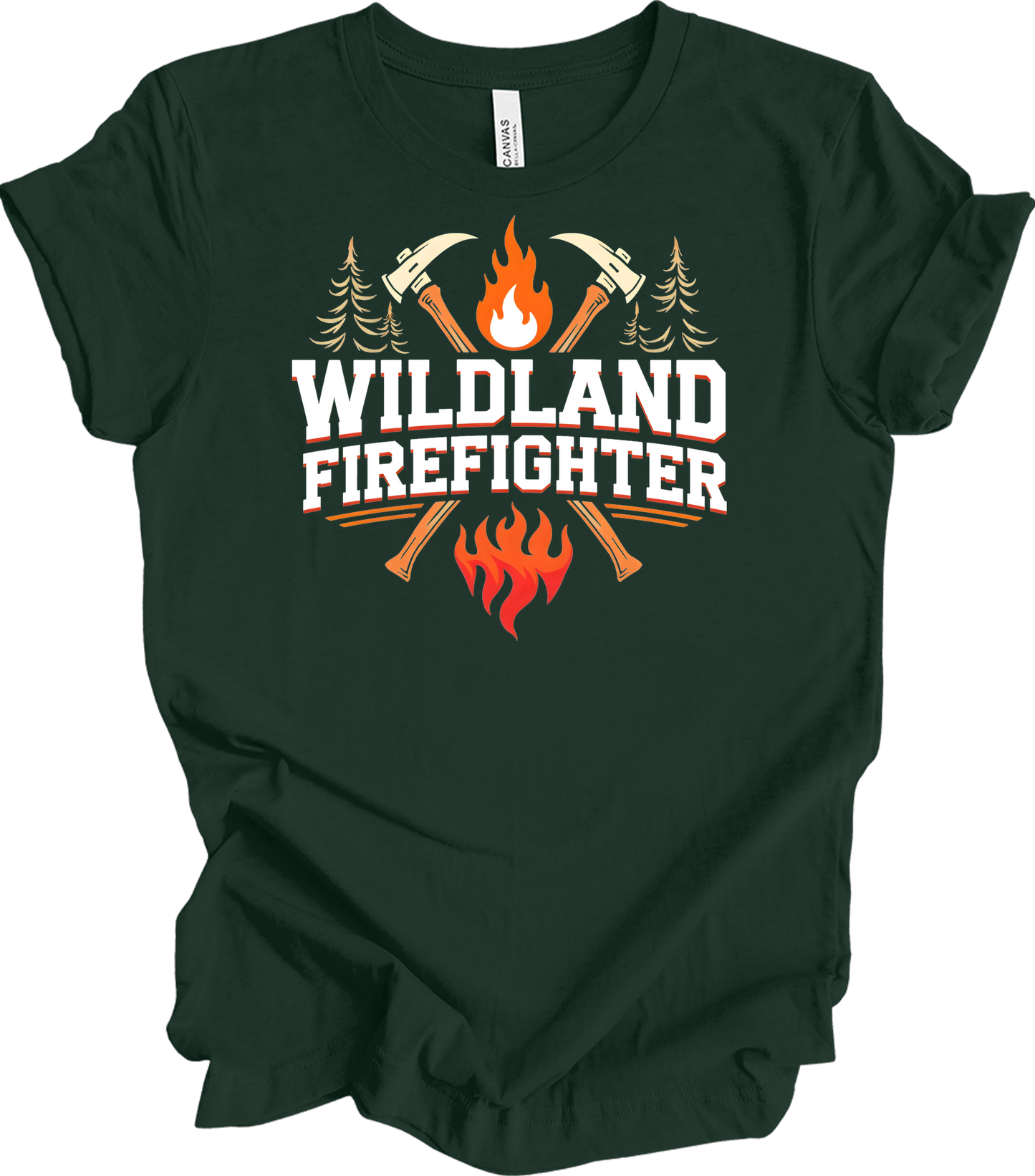 Wildland Firefighter T-Shirt in Forest