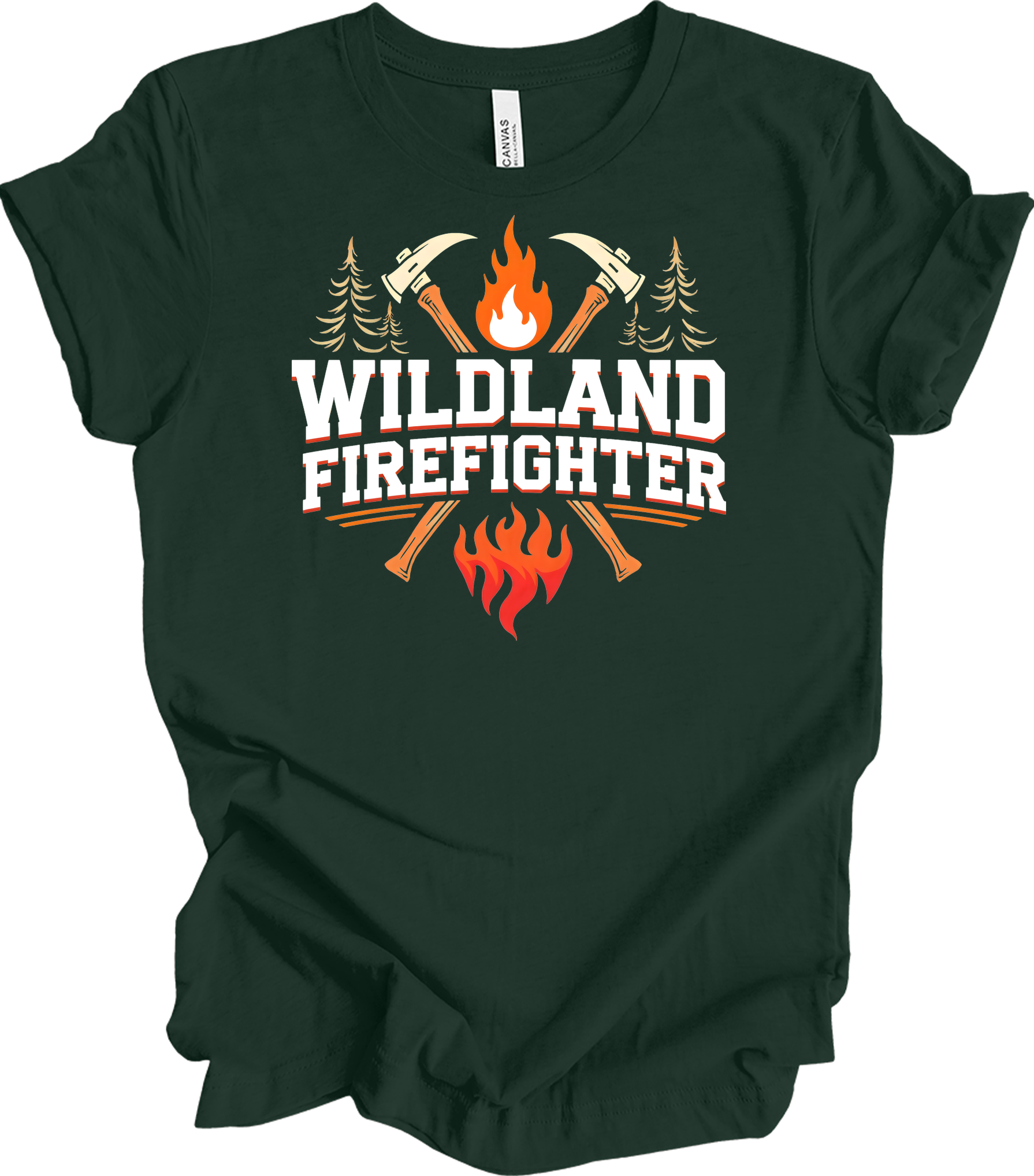 Wildland Firefighter T-Shirt in Forest