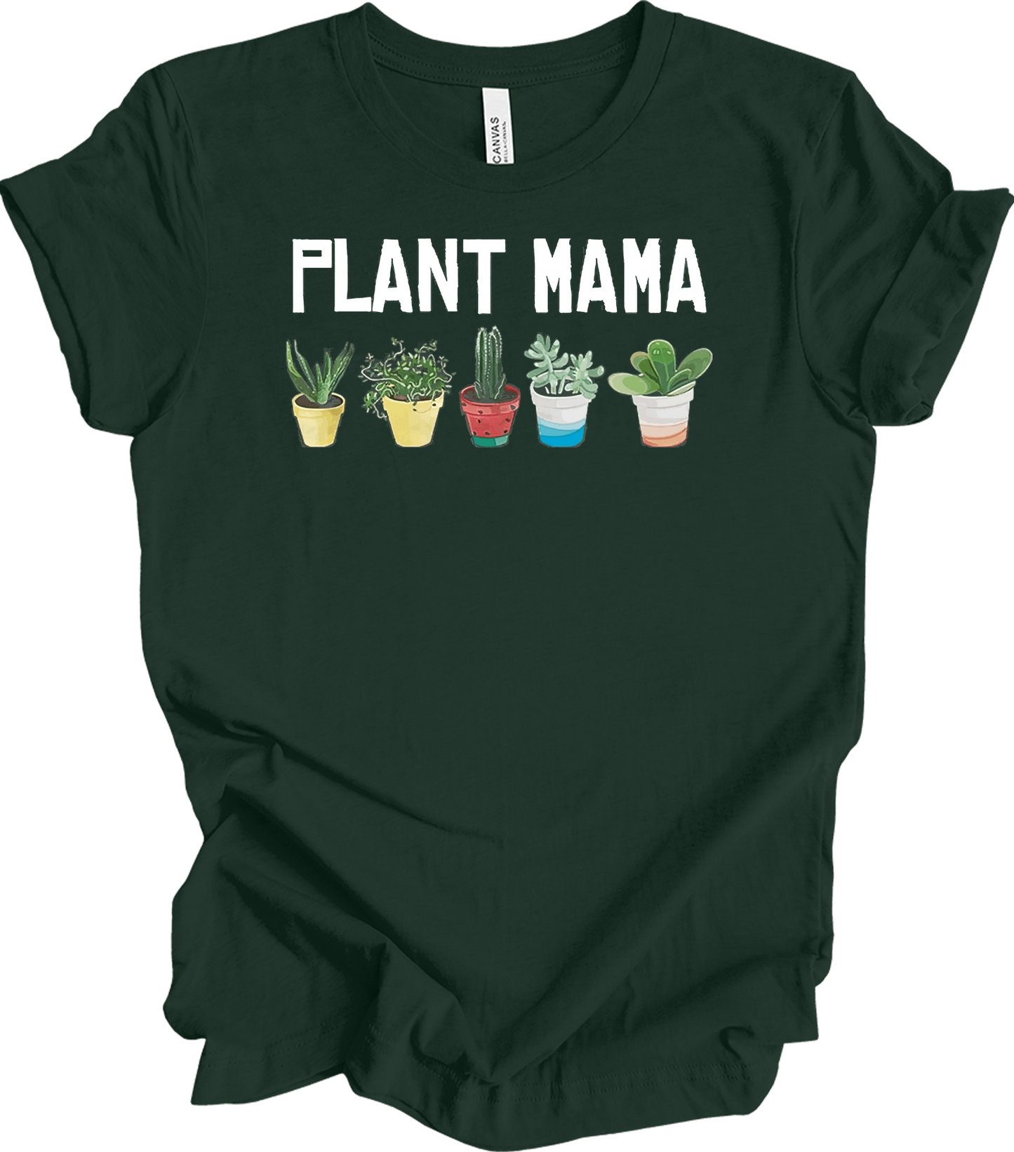 Plant Mama - Cute Plants T-Shirt in Forest