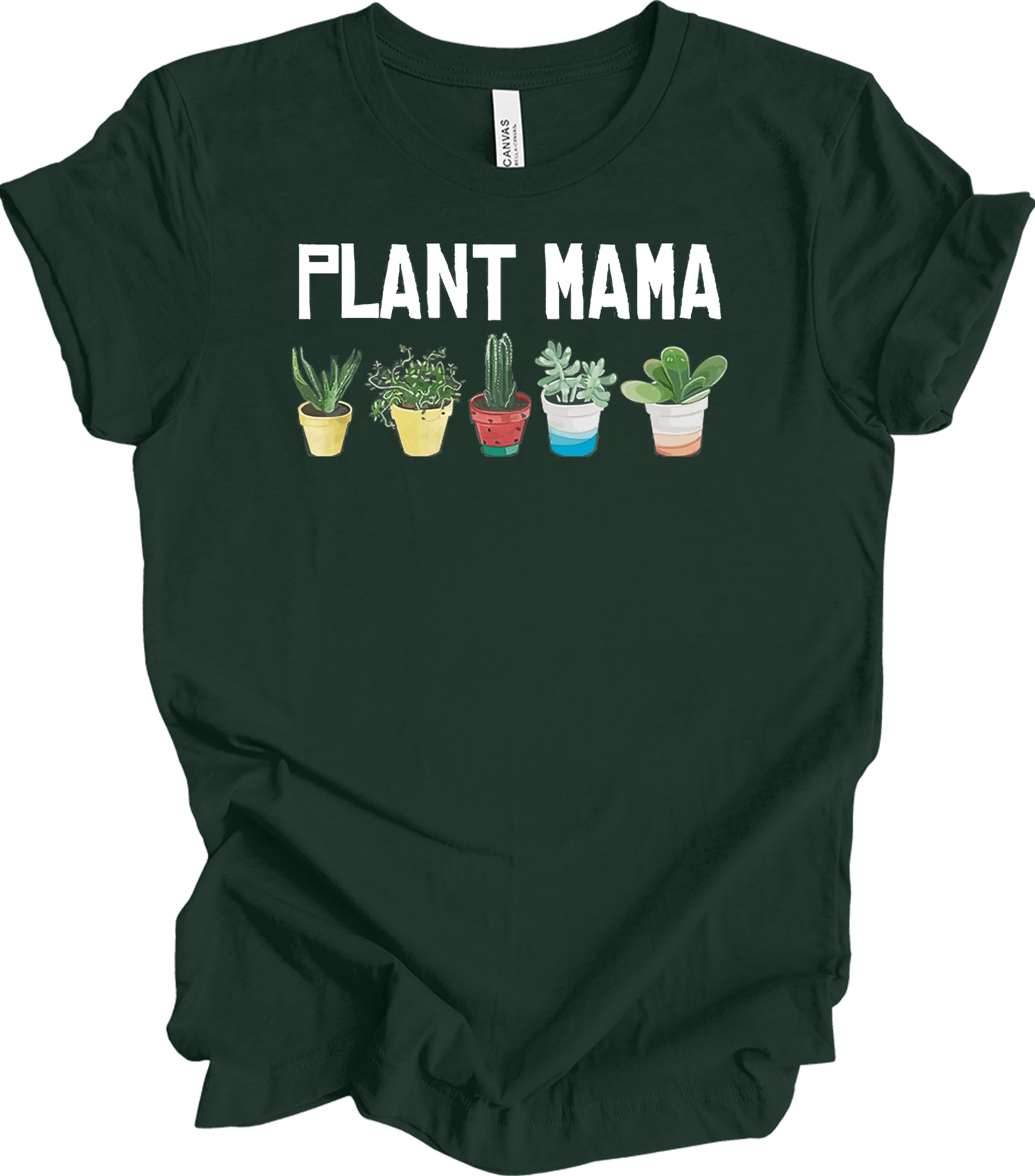 Plant Mama - Cute Plants T-Shirt in Forest