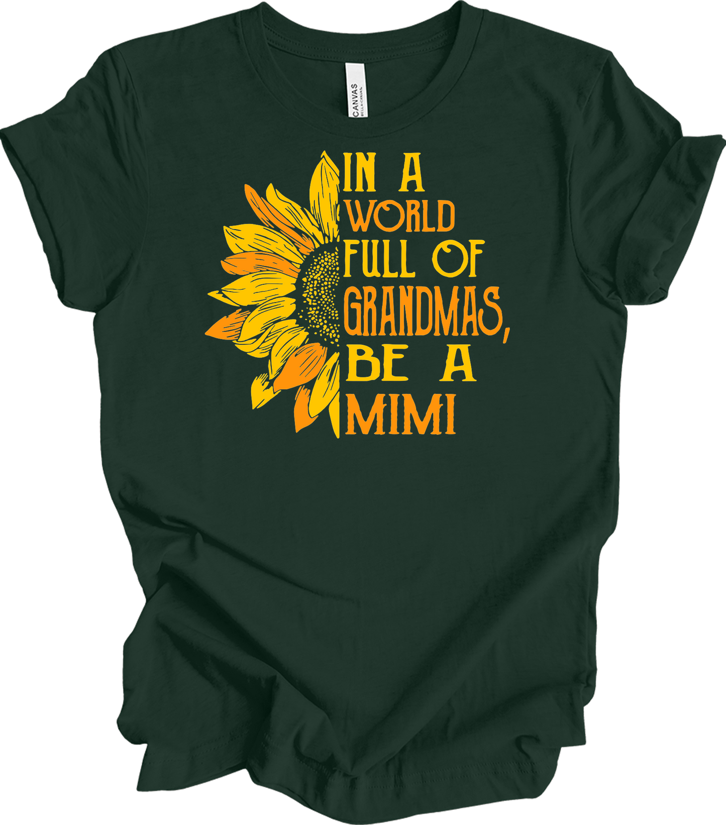 Be A Mimi Sunflower T-Shirt in Forest