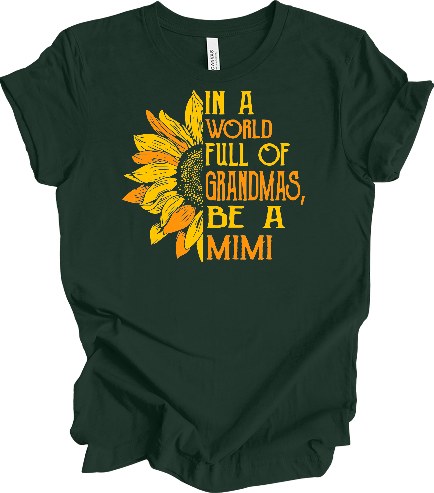 Be A Mimi Sunflower T-Shirt in Forest