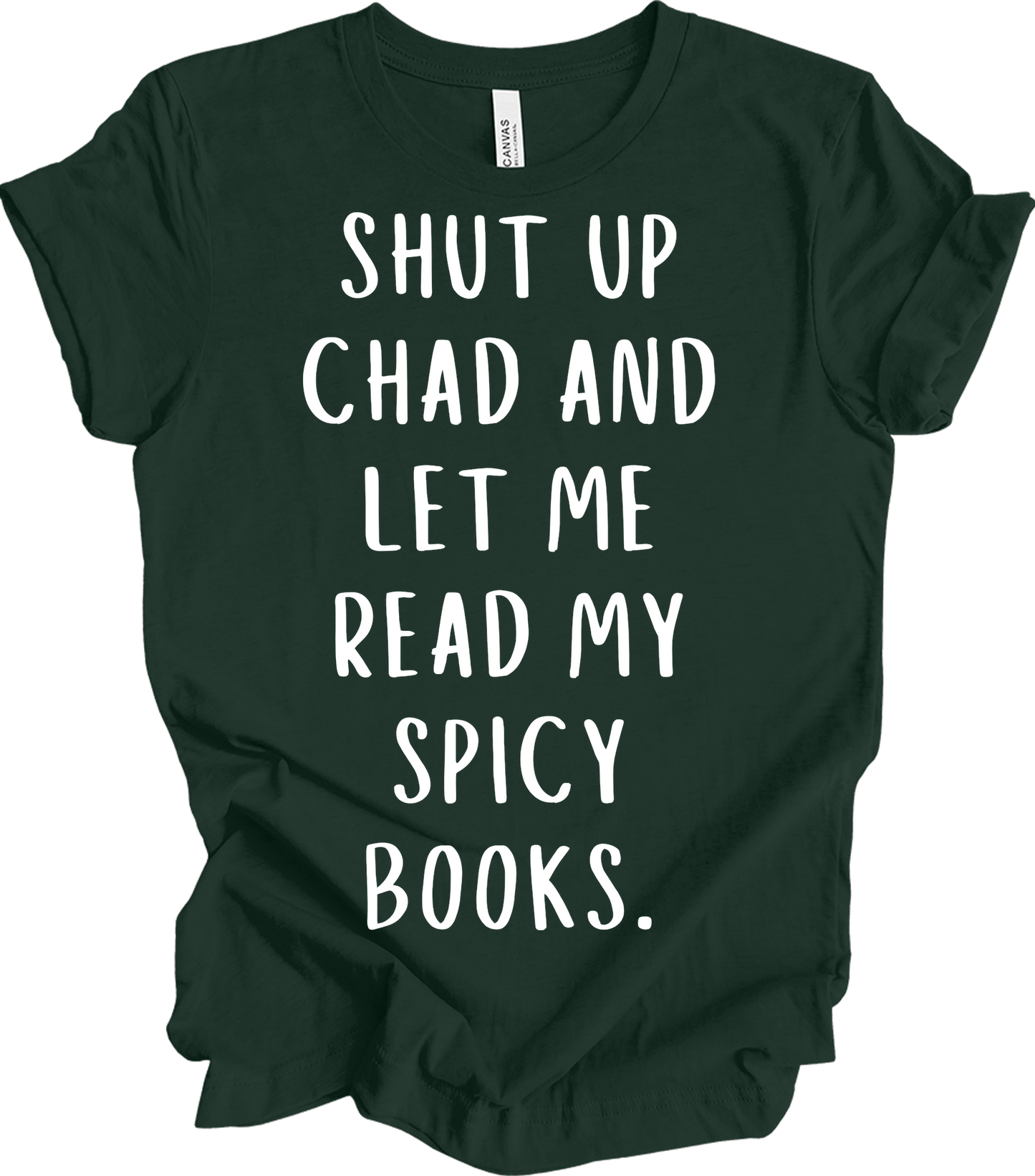 Spicy Books Reading T-Shirt in Forest