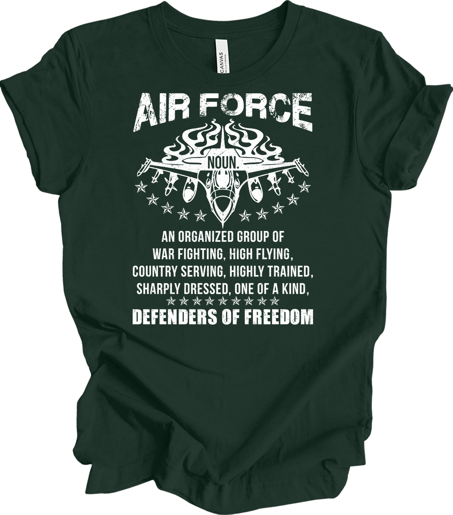 Air Force Noun : Freedom Defenders T-Shirt in Forest