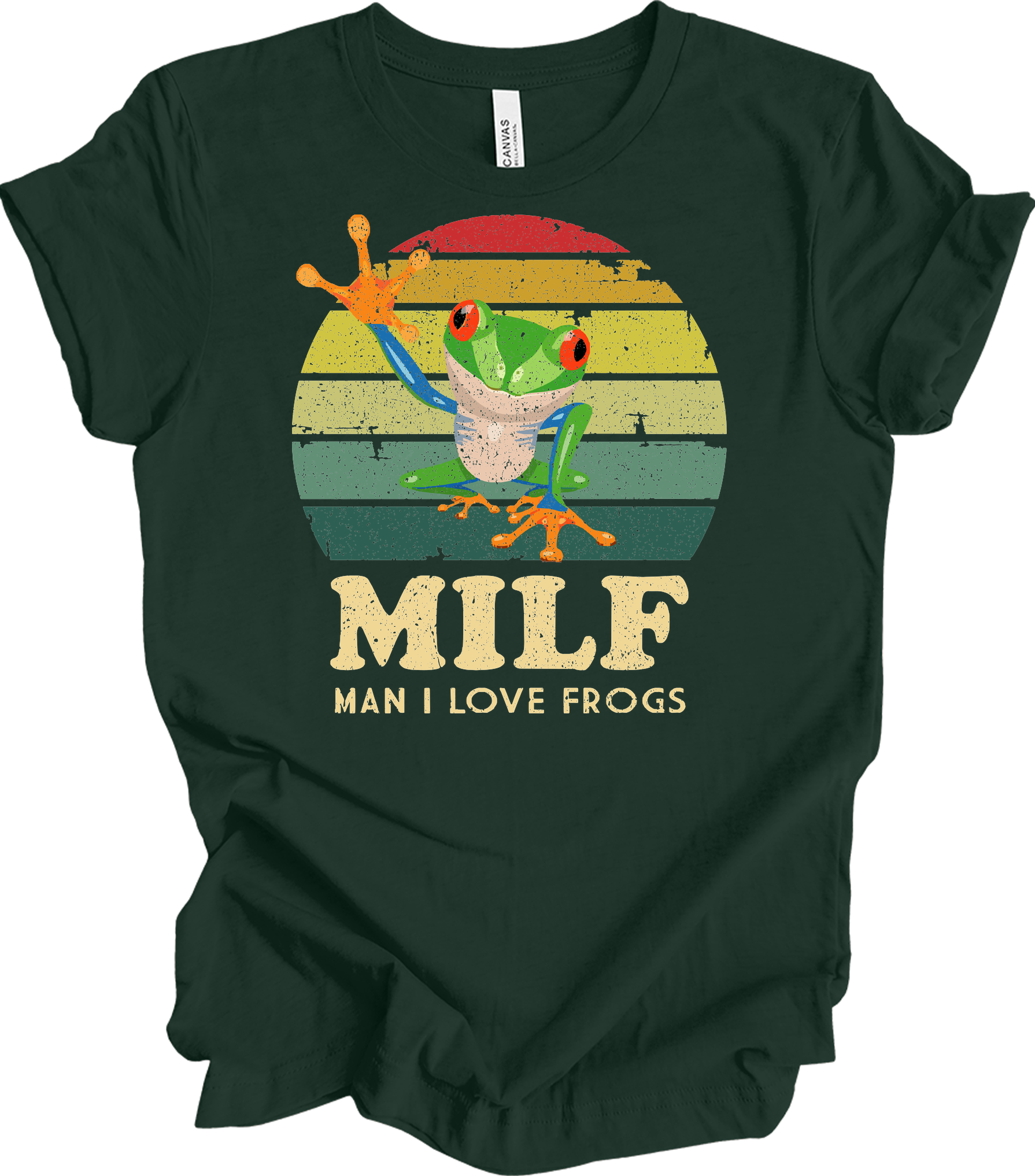 MILF Man I Love Frogs T-Shirt in Forest