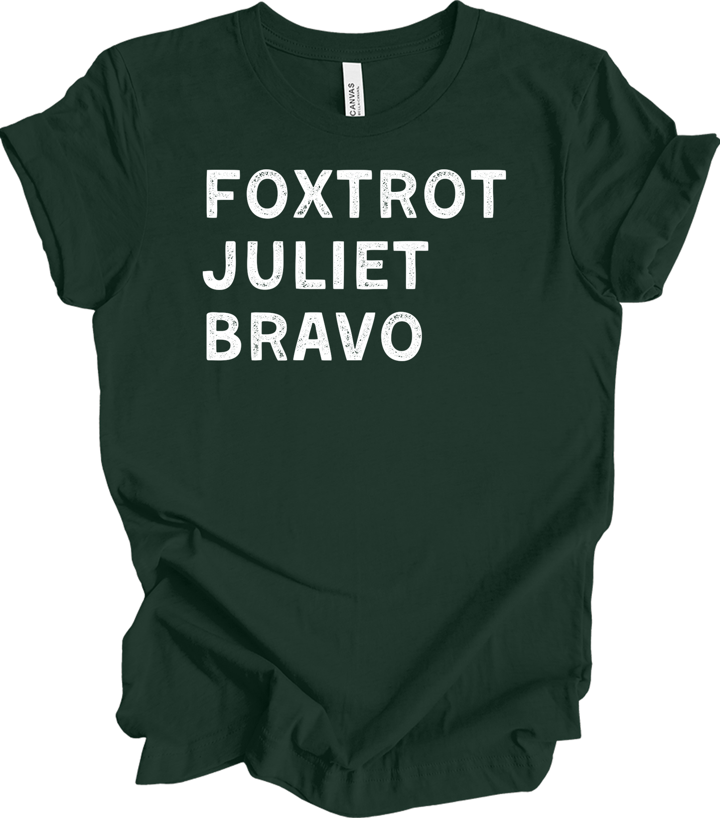 Foxtrot Juliet Bravo Baseball Mom - Retro FJB T-Shirt in Forest