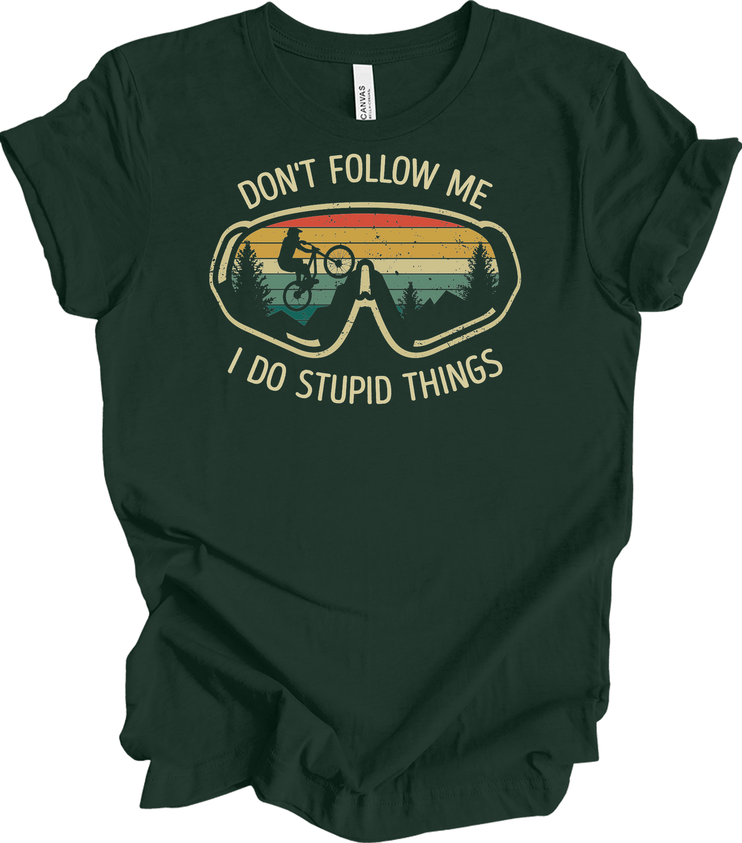Don't Follow Me MTB T-Shirt in Forest