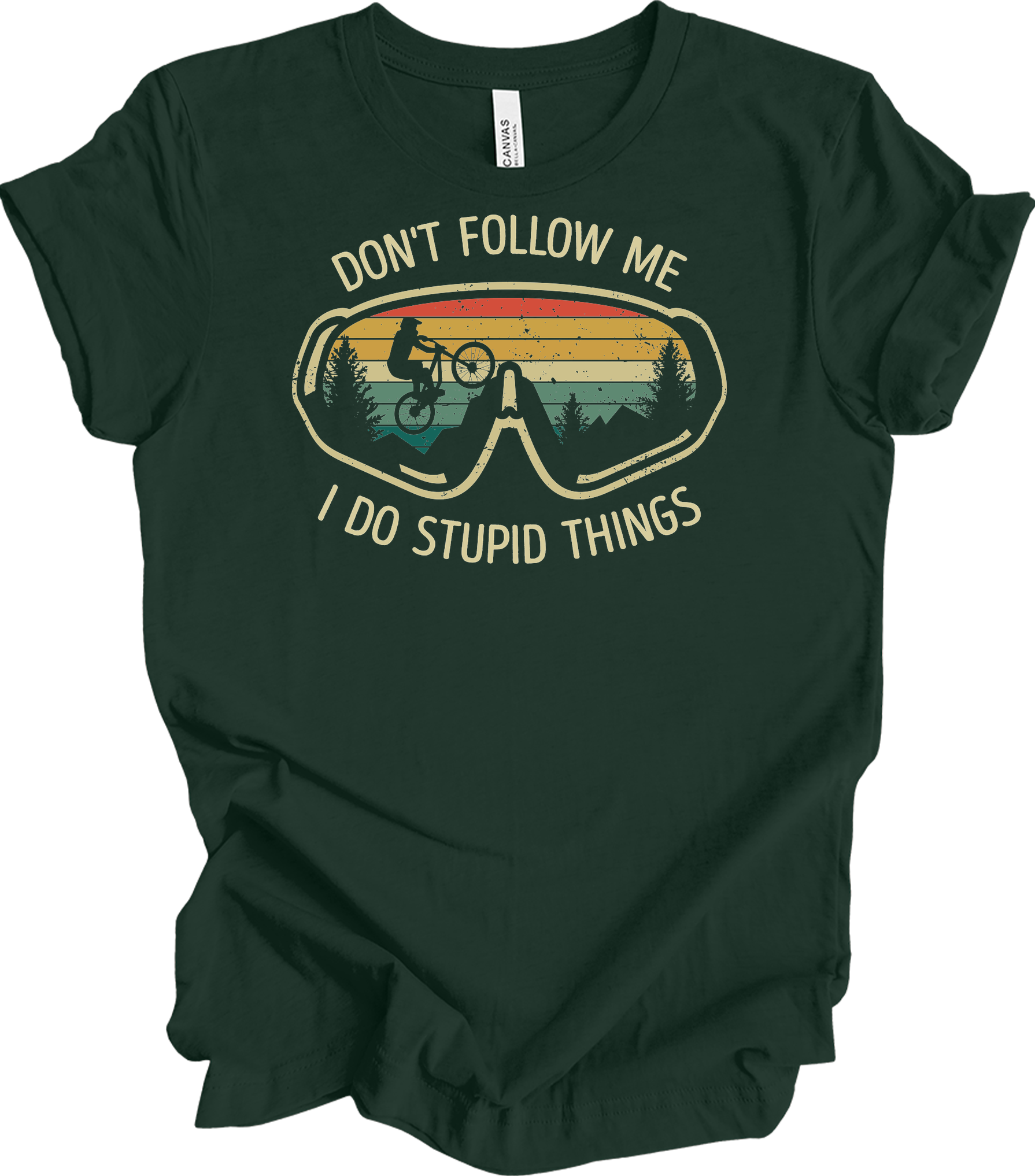 Don't Follow Me MTB T-Shirt in Forest