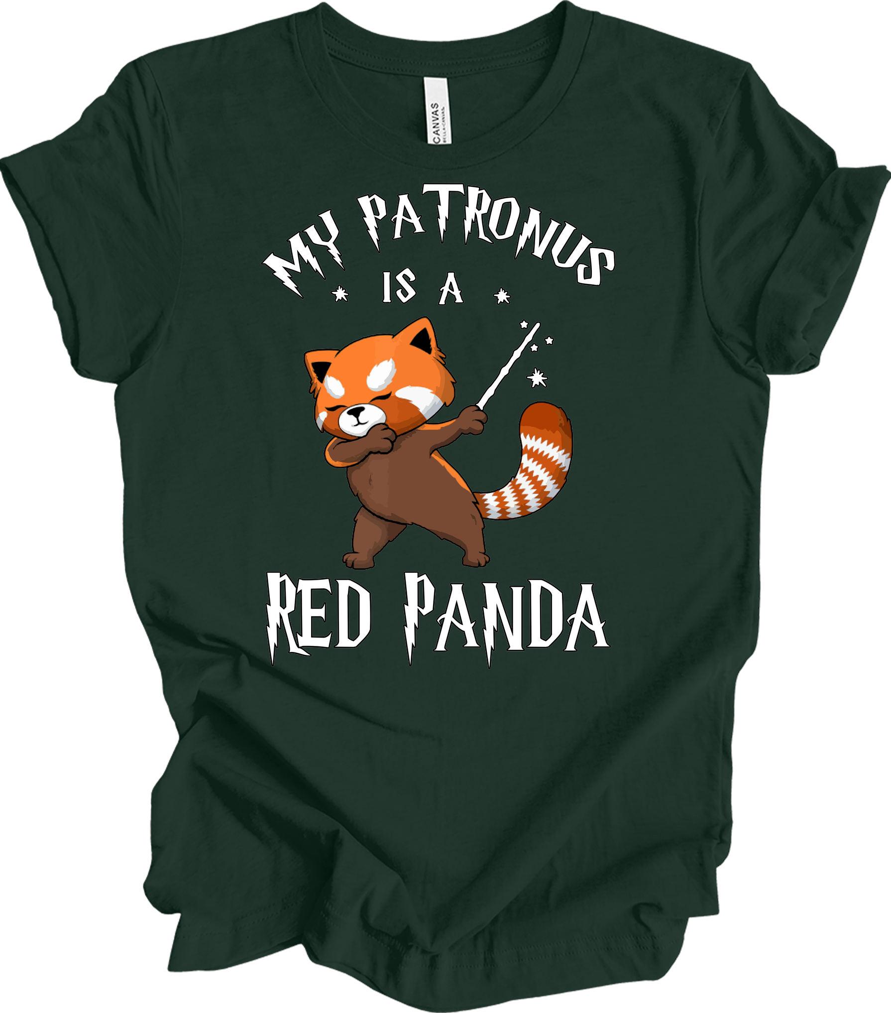My Patronus Red Panda T-Shirt in Forest